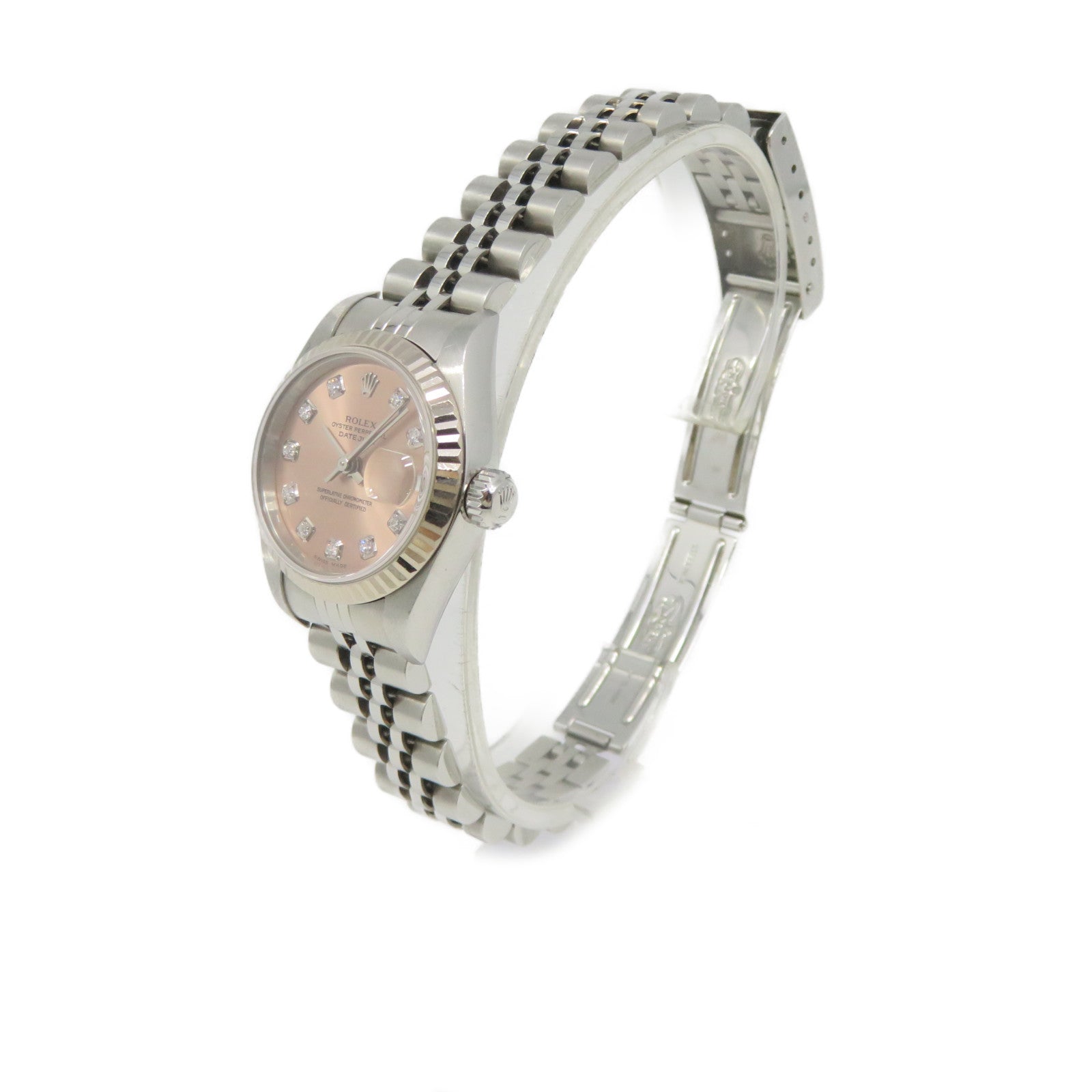 ROLEX Datejust Watch不锈钢/18K白金自动机芯紫色