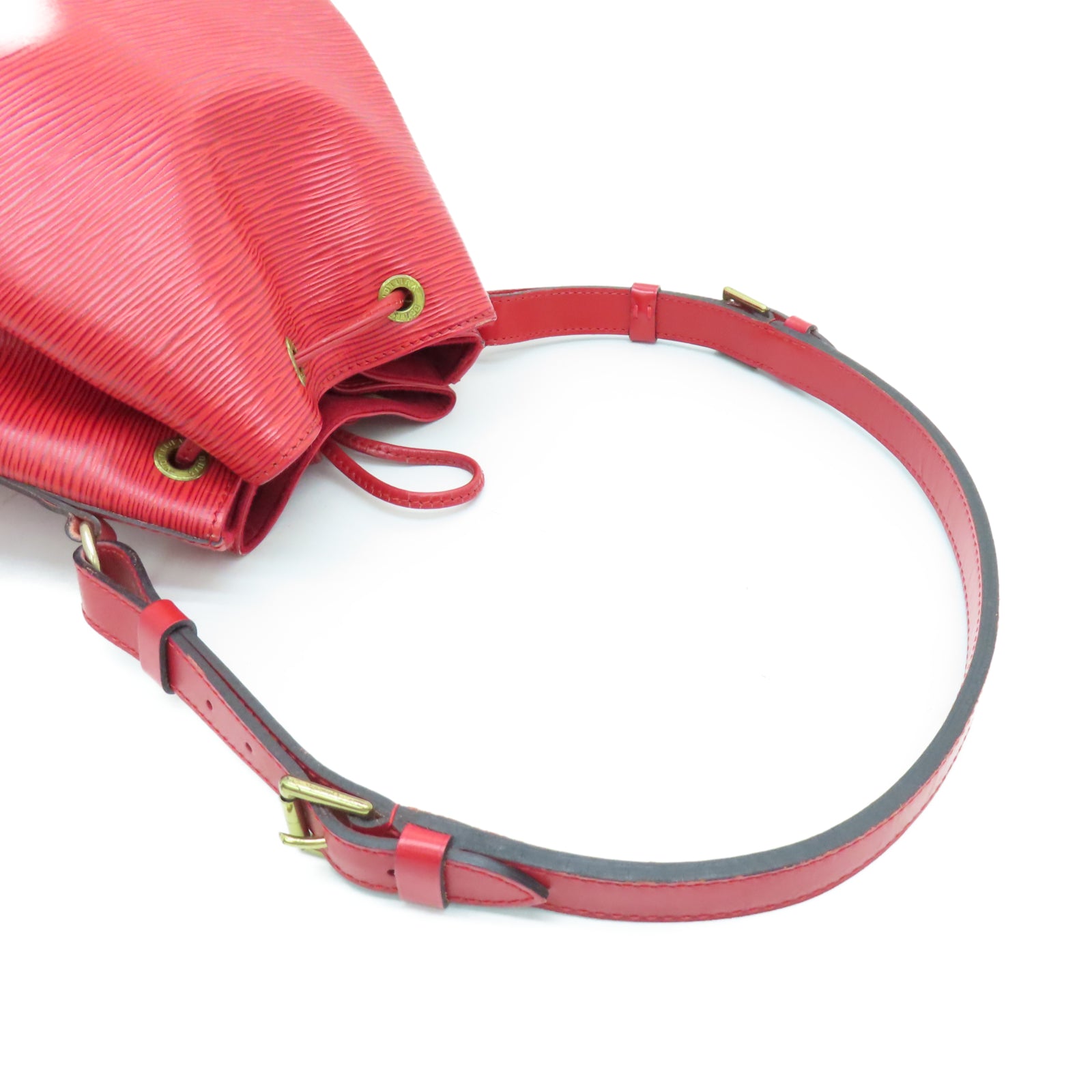 LOUIS VUITTON Epi Noe金扣肩背袋紅色