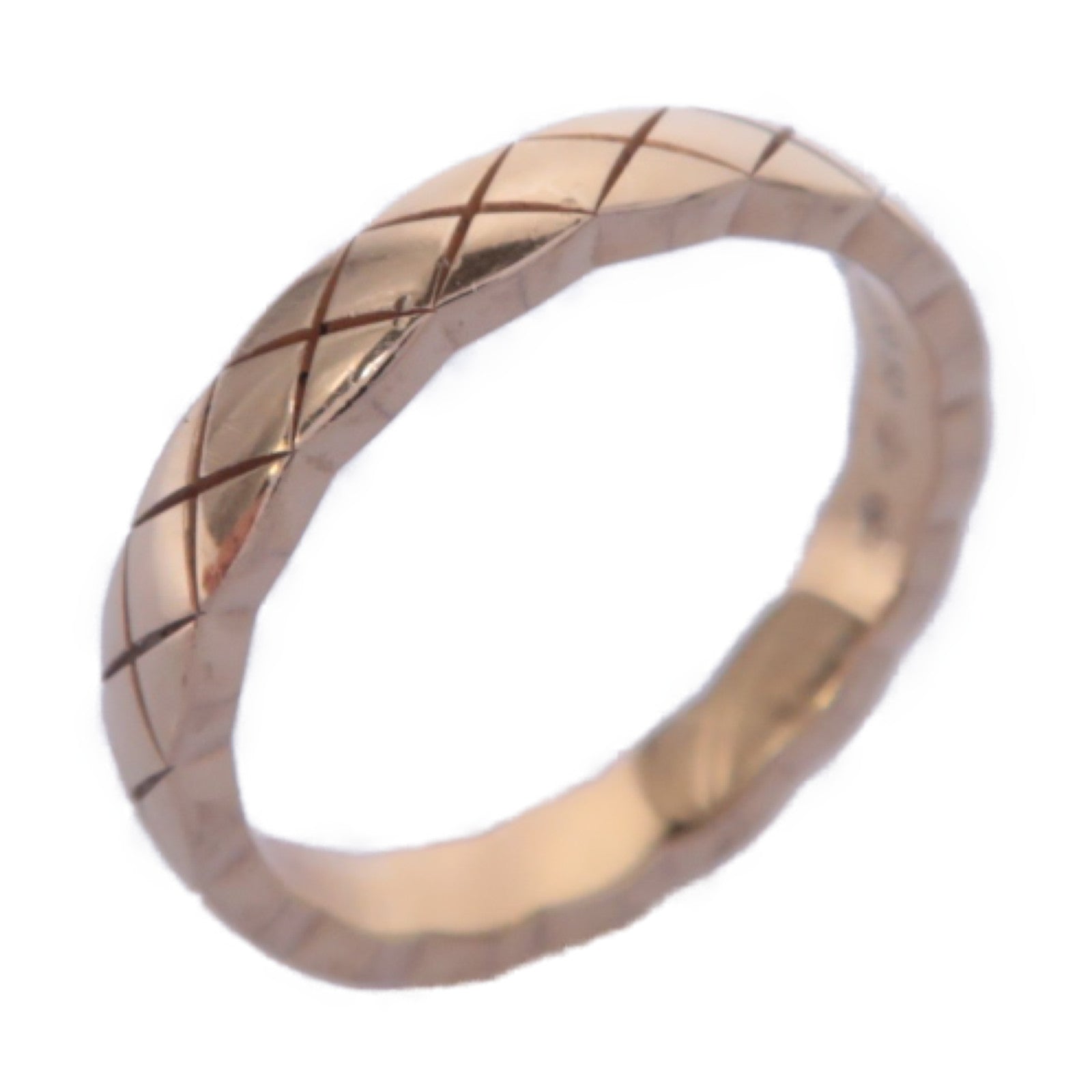 CHANEL 18K玫瑰金Mini Coco Crush Ring戒指US#5.25