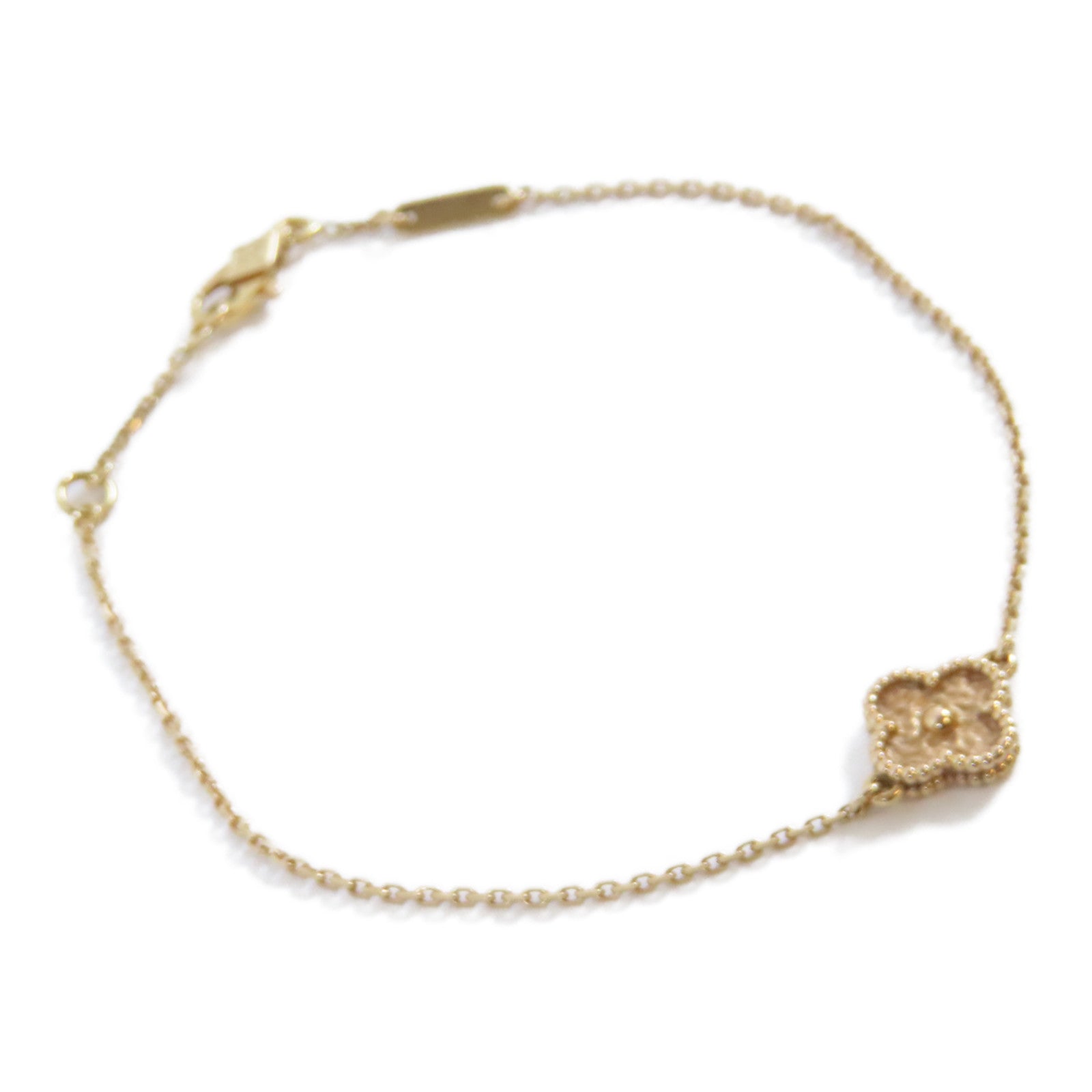 Van Cleef & Arpels 18K玫瑰金Sweet Alhambra Bracelet手鏈金色