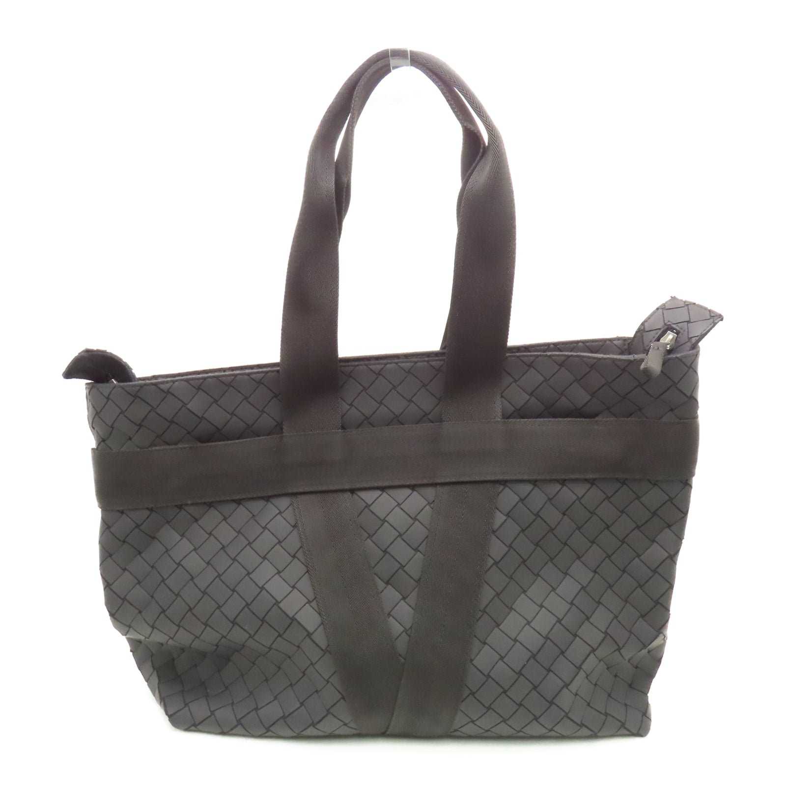BOTTEGA VENETA PVC Tote Bag银扣手挽袋黑色
