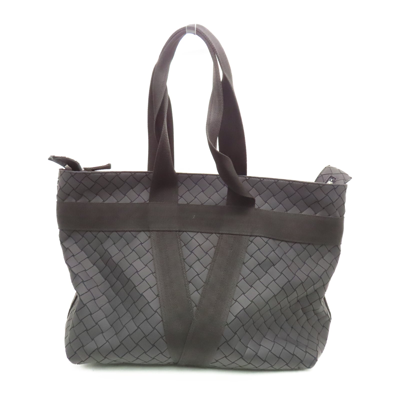 BOTTEGA VENETA PVC Tote Bag银扣手挽袋黑色