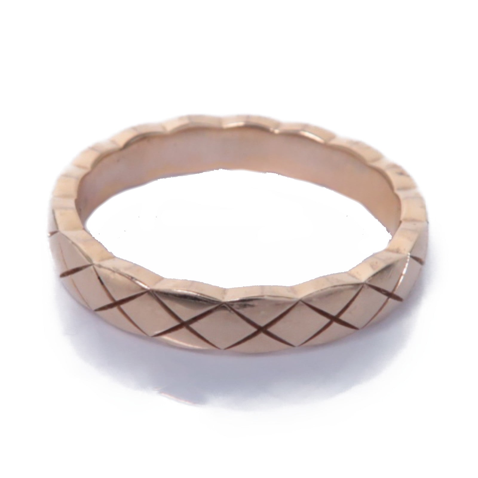 CHANEL 18K玫瑰金Mini Coco Crush Ring戒指US#5.25