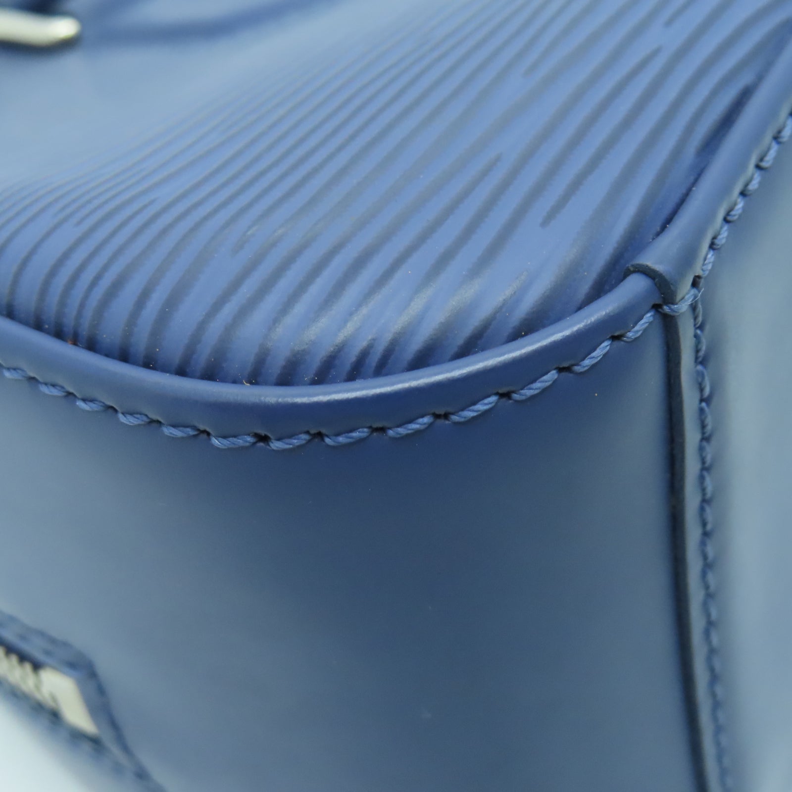 LOUIS VUITTON Epi皮革Jasmine銀扣手挽袋藍色