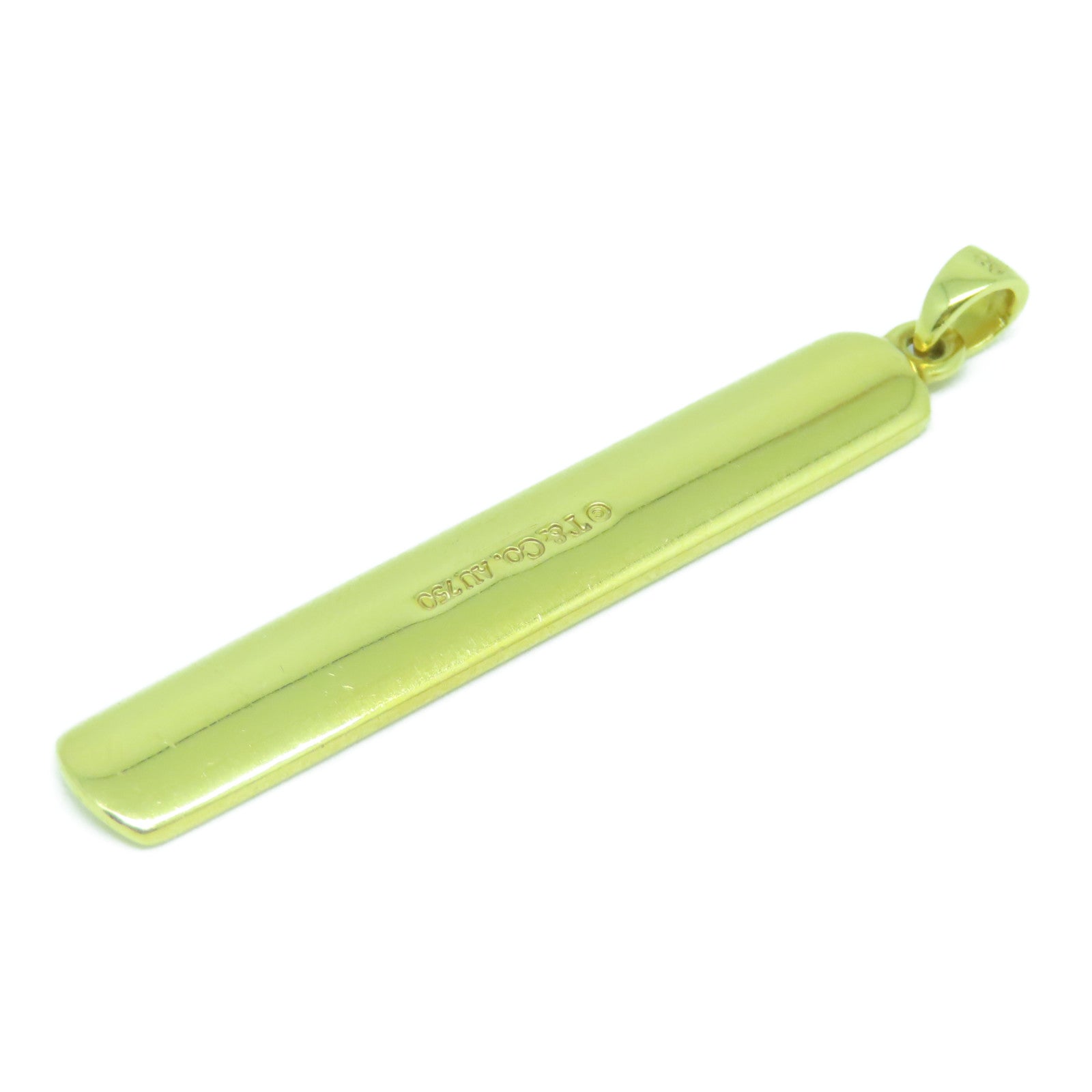 TIFFANY＆CO 18K黃金1837 Bar Top吊墜