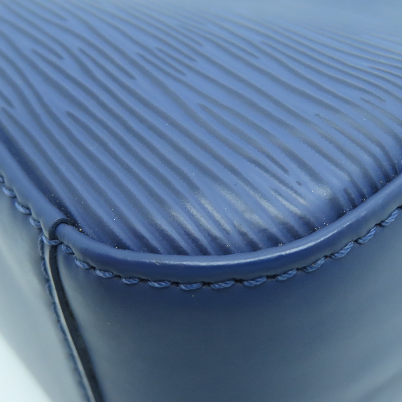 LOUIS VUITTON Epi皮革Jasmine銀扣手挽袋藍色