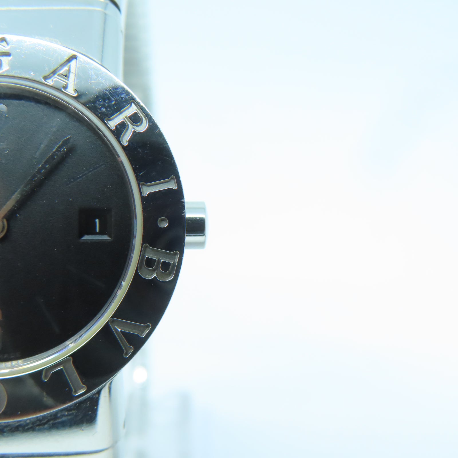 BVLGARI 【激減優惠】Tubogas不鏽鋼手錶自動機芯黑色