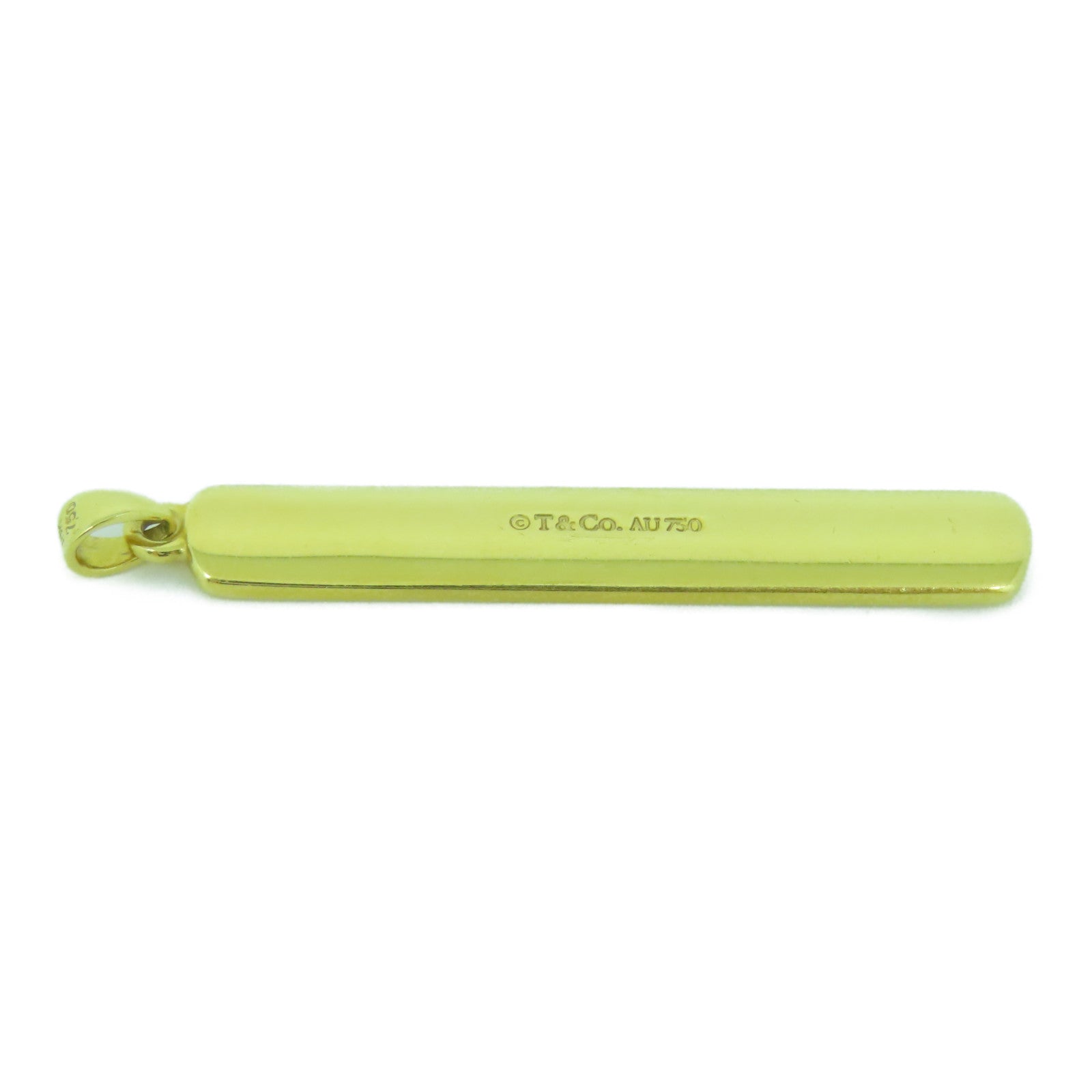 TIFFANY＆CO 18K黃金1837 Bar Top吊墜