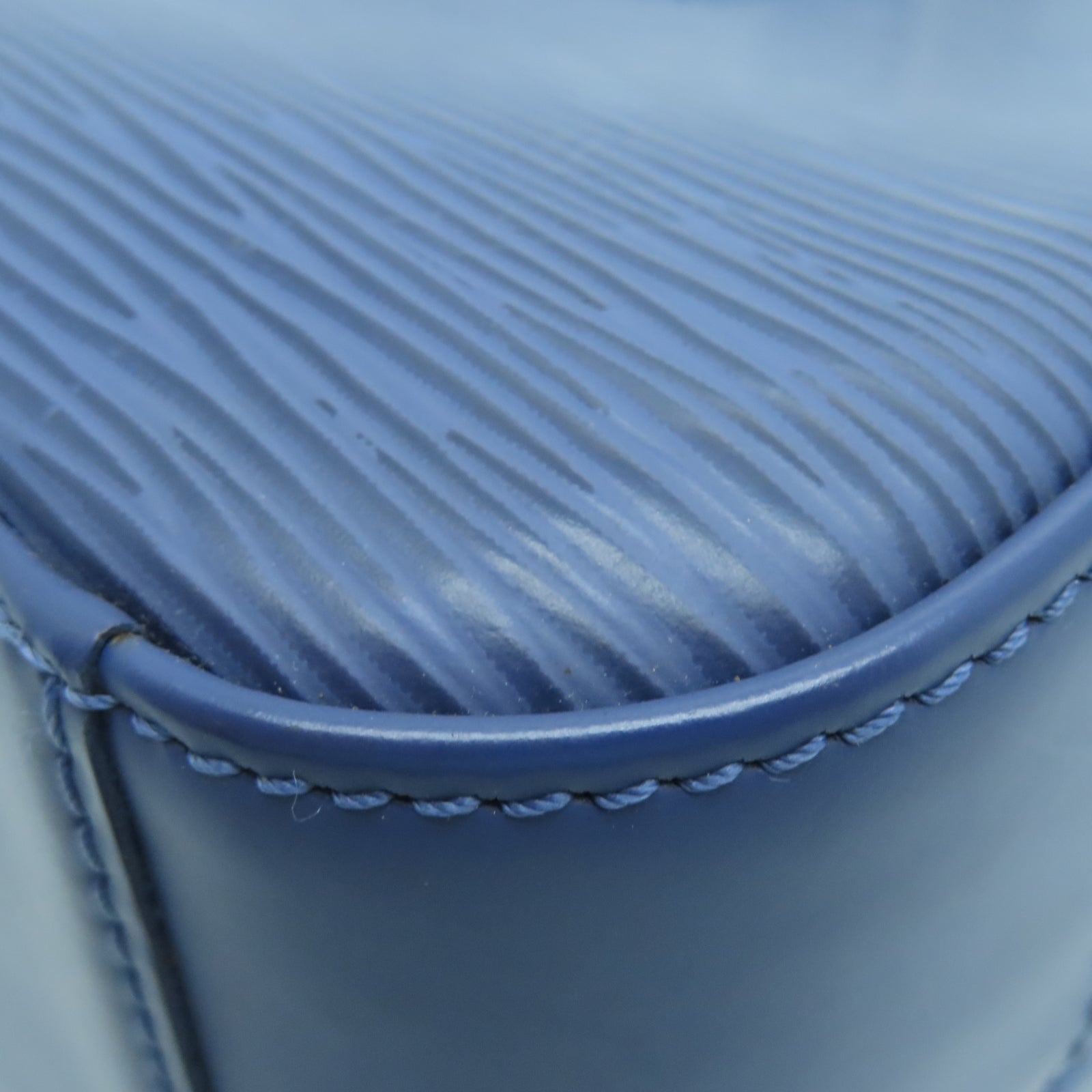 LOUIS VUITTON Epi皮革Jasmine銀扣手挽袋藍色