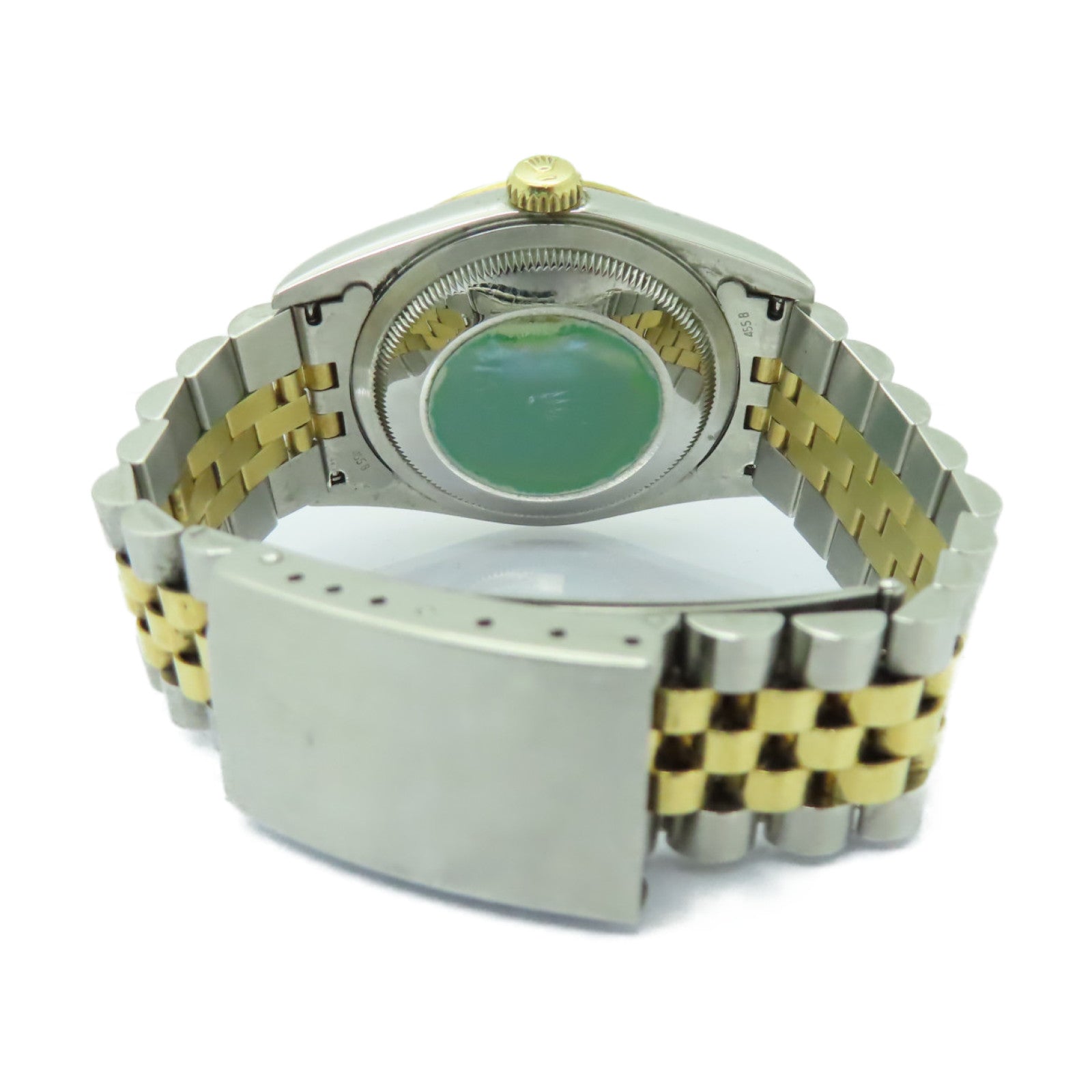 ROLEX Datejust 18K黄金/不鏽鋼鑽石手錶自動機芯黒色