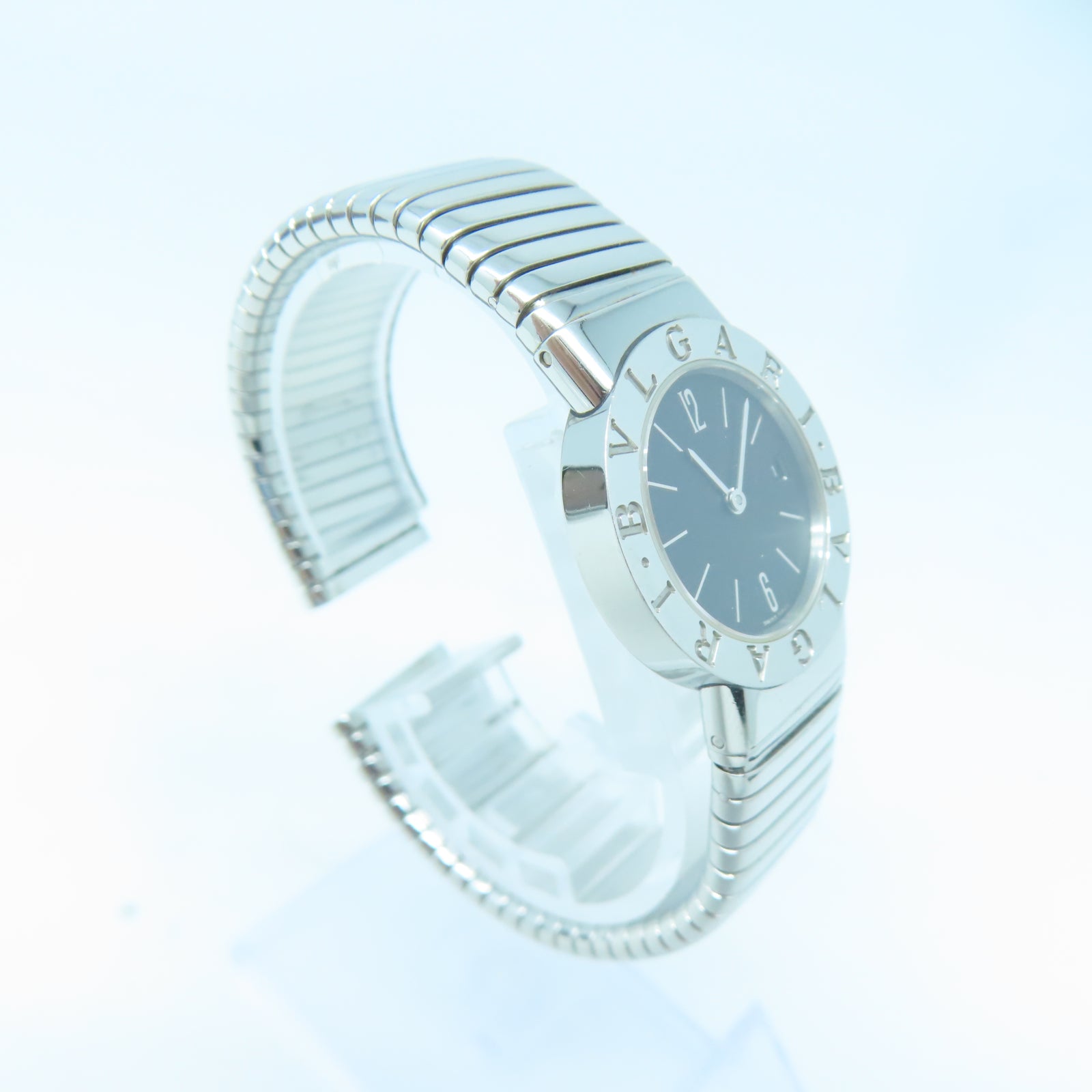 BVLGARI 【激減優惠】Tubogas不鏽鋼手錶自動機芯黑色
