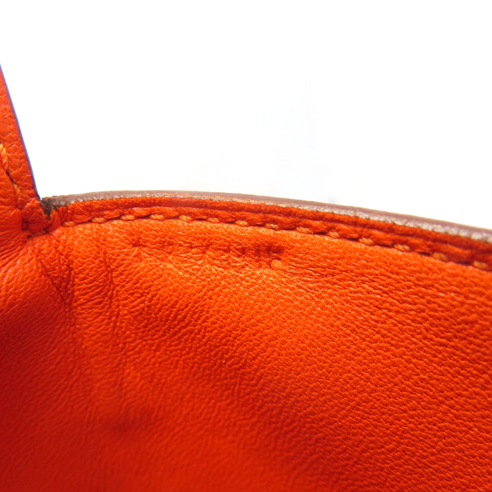 HERMES Evercolour皮革Toolbox 26 2way Shoulder Bag银扣手挽肩背两用袋Orange橙色