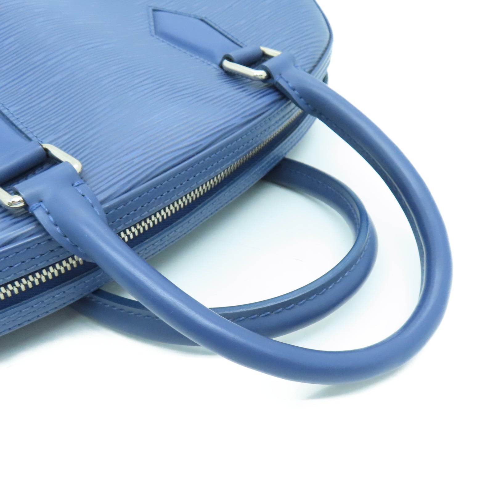 LOUIS VUITTON Epi皮革Jasmine銀扣手挽袋藍色