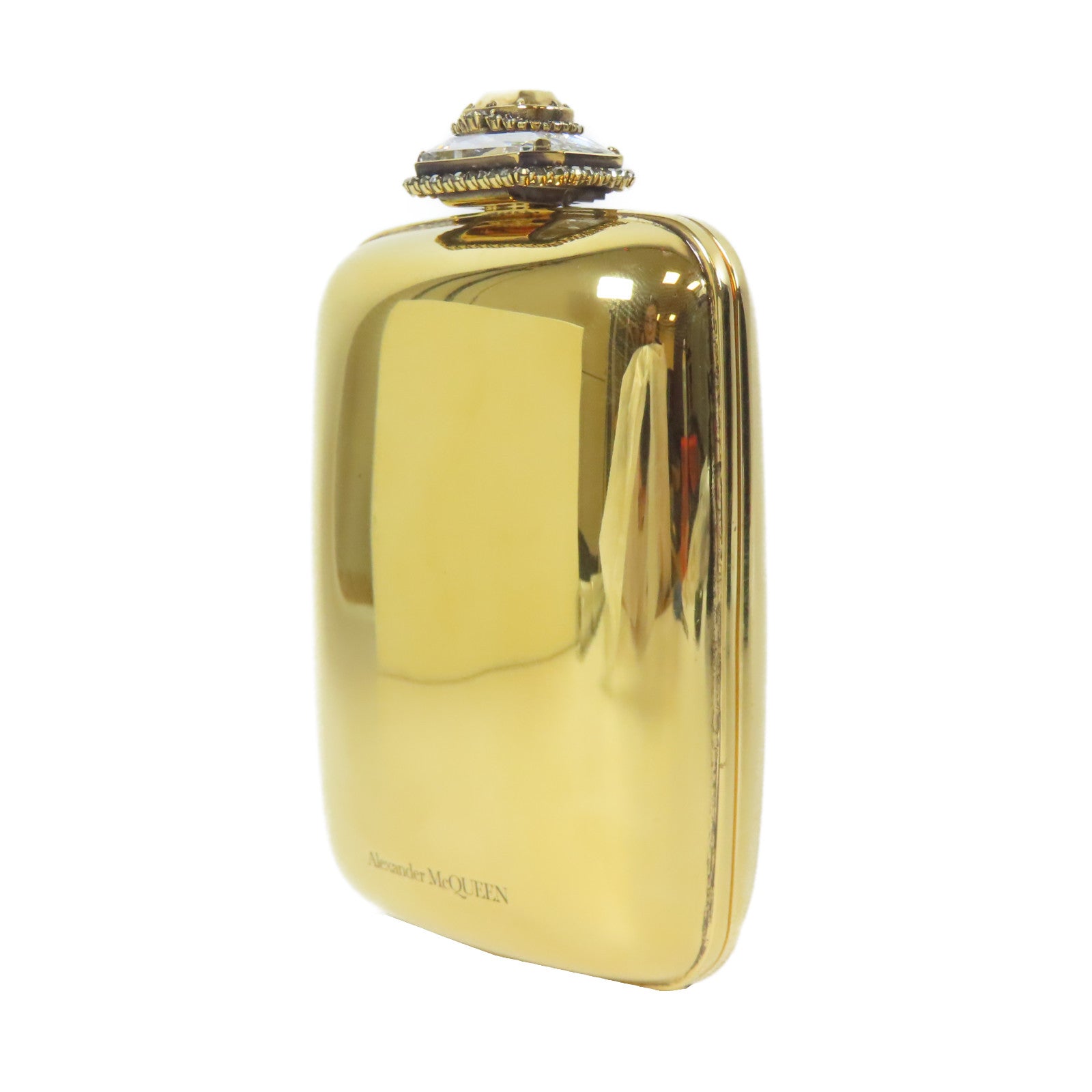 Alexander McQueen 金屬Shoulder Bag金扣肩背袋金色