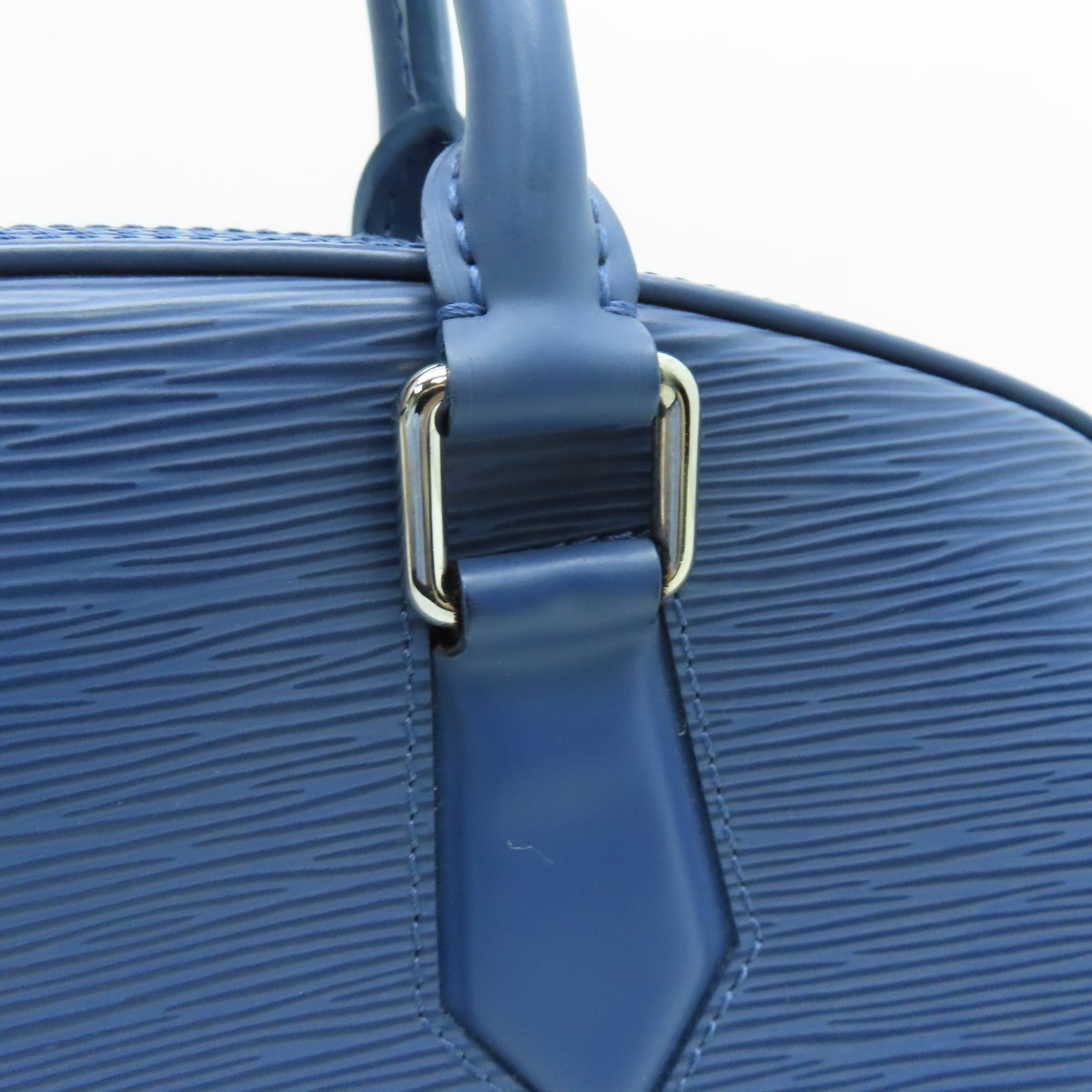 LOUIS VUITTON Epi皮革Jasmine銀扣手挽袋藍色