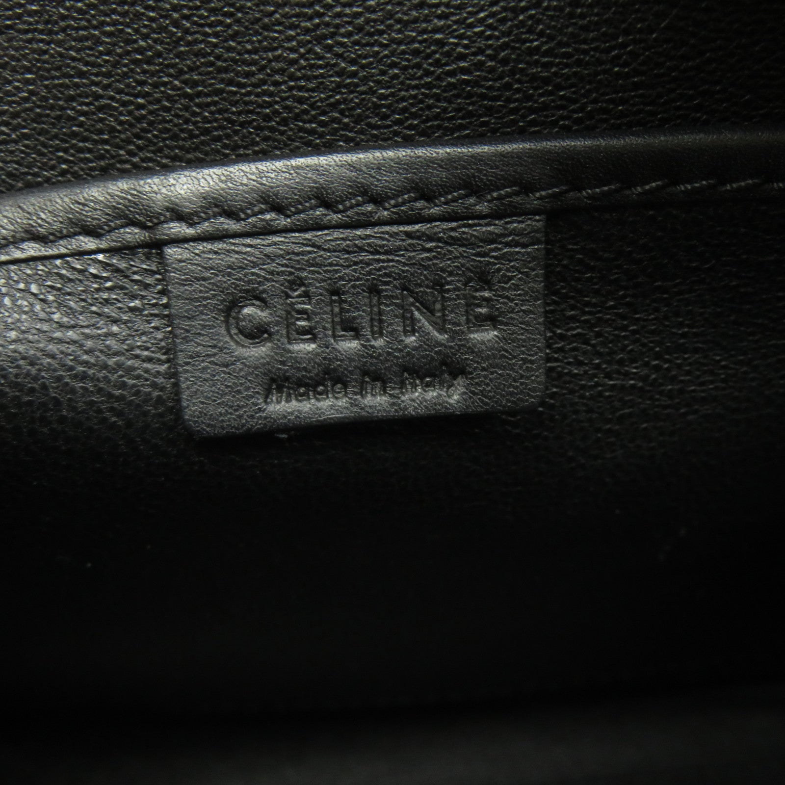 CELINE 牛皮皮革Nano Luggage金扣手挽肩背兩用袋紅色/黑色/米色