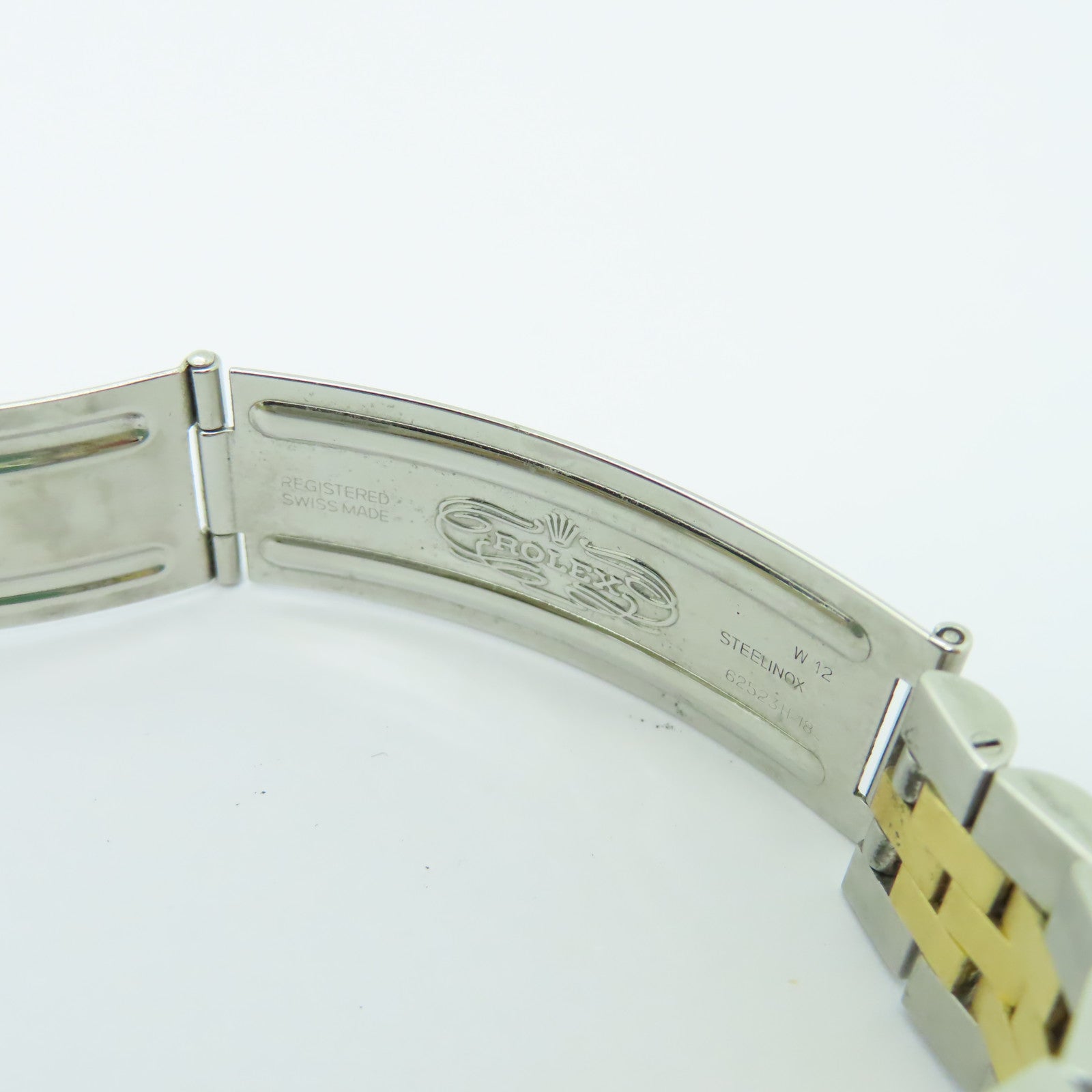 ROLEX Datejust 18K黄金/不鏽鋼鑽石手錶自動機芯黒色