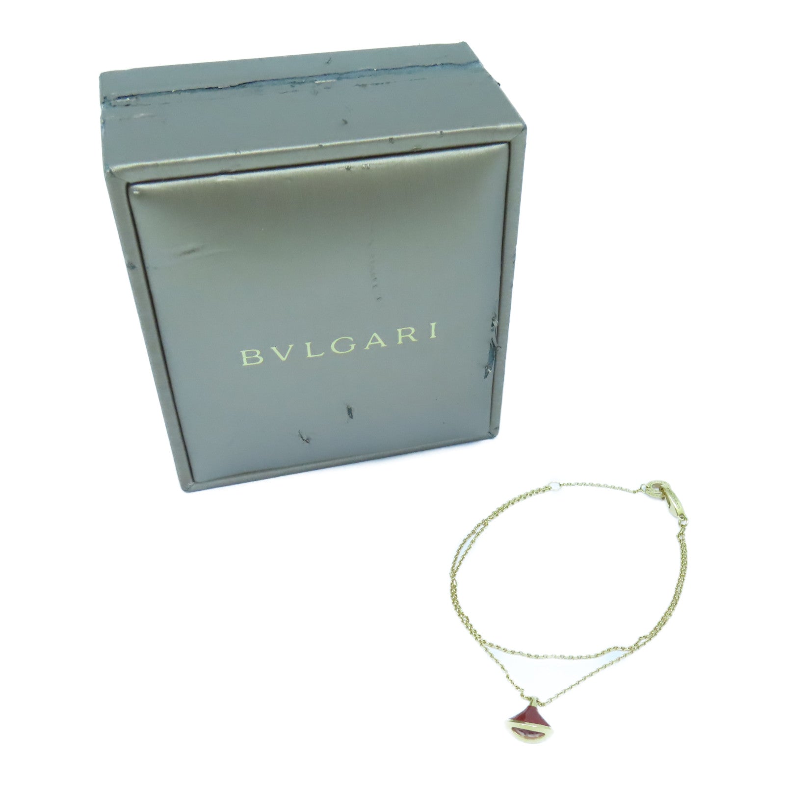 BVLGARI 【激減優惠】18K黃金Divas Dream手鏈紅色