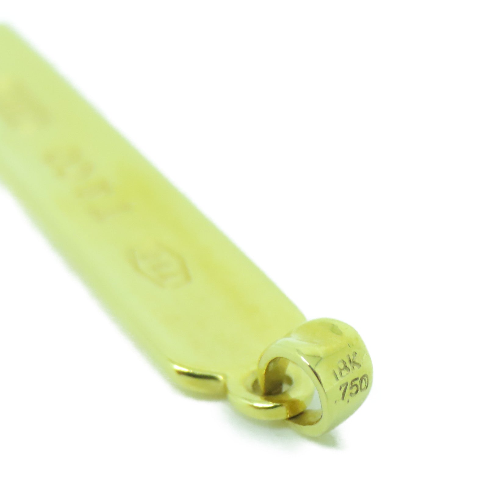 TIFFANY＆CO 18K黃金1837 Bar Top吊墜