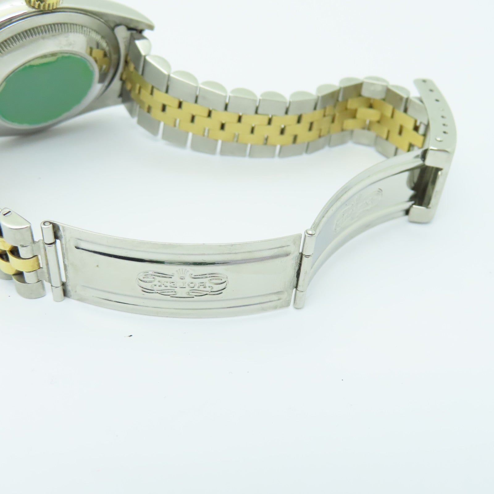 ROLEX Datejust 18K黄金/不鏽鋼鑽石手錶自動機芯黒色