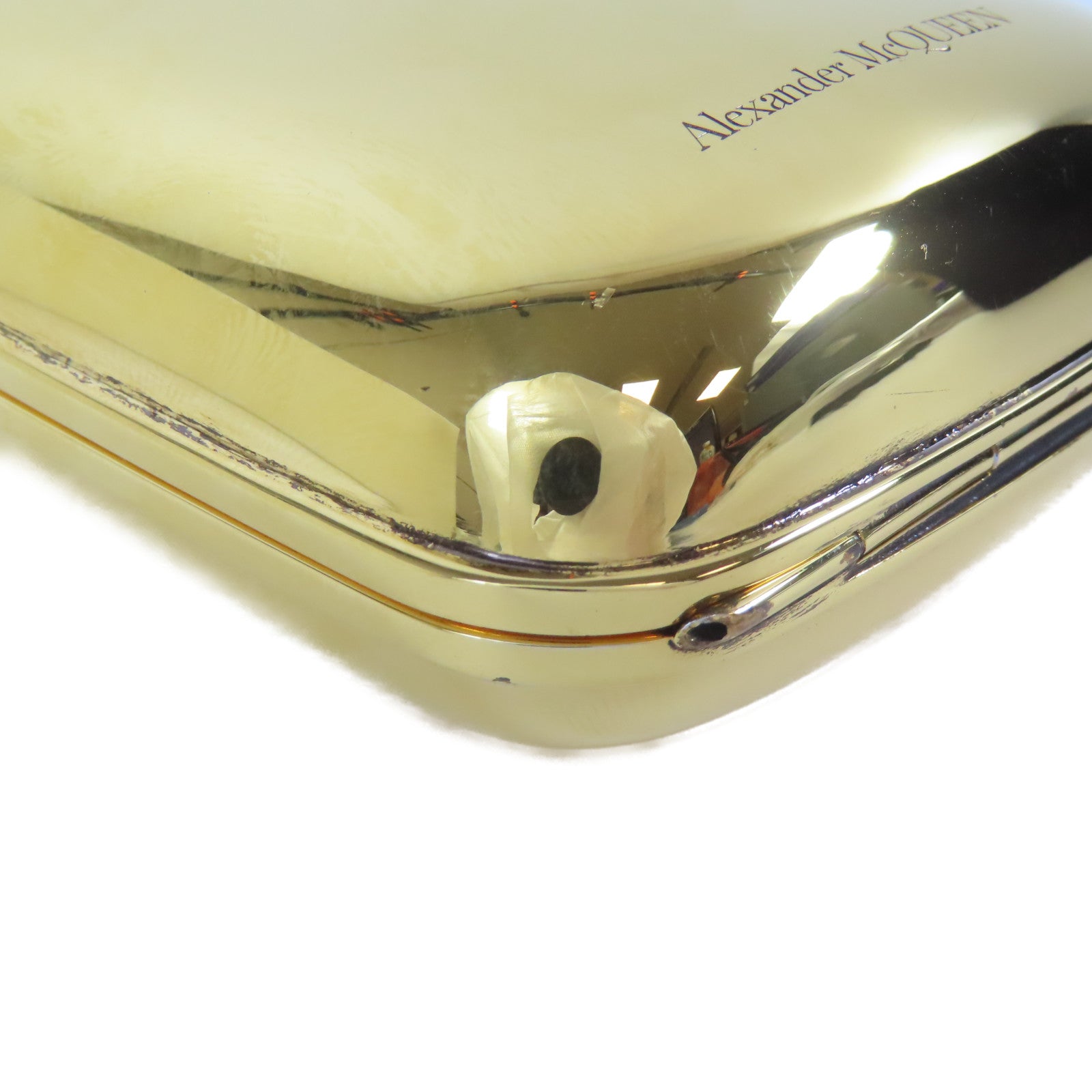 Alexander McQueen 金屬Shoulder Bag金扣肩背袋金色