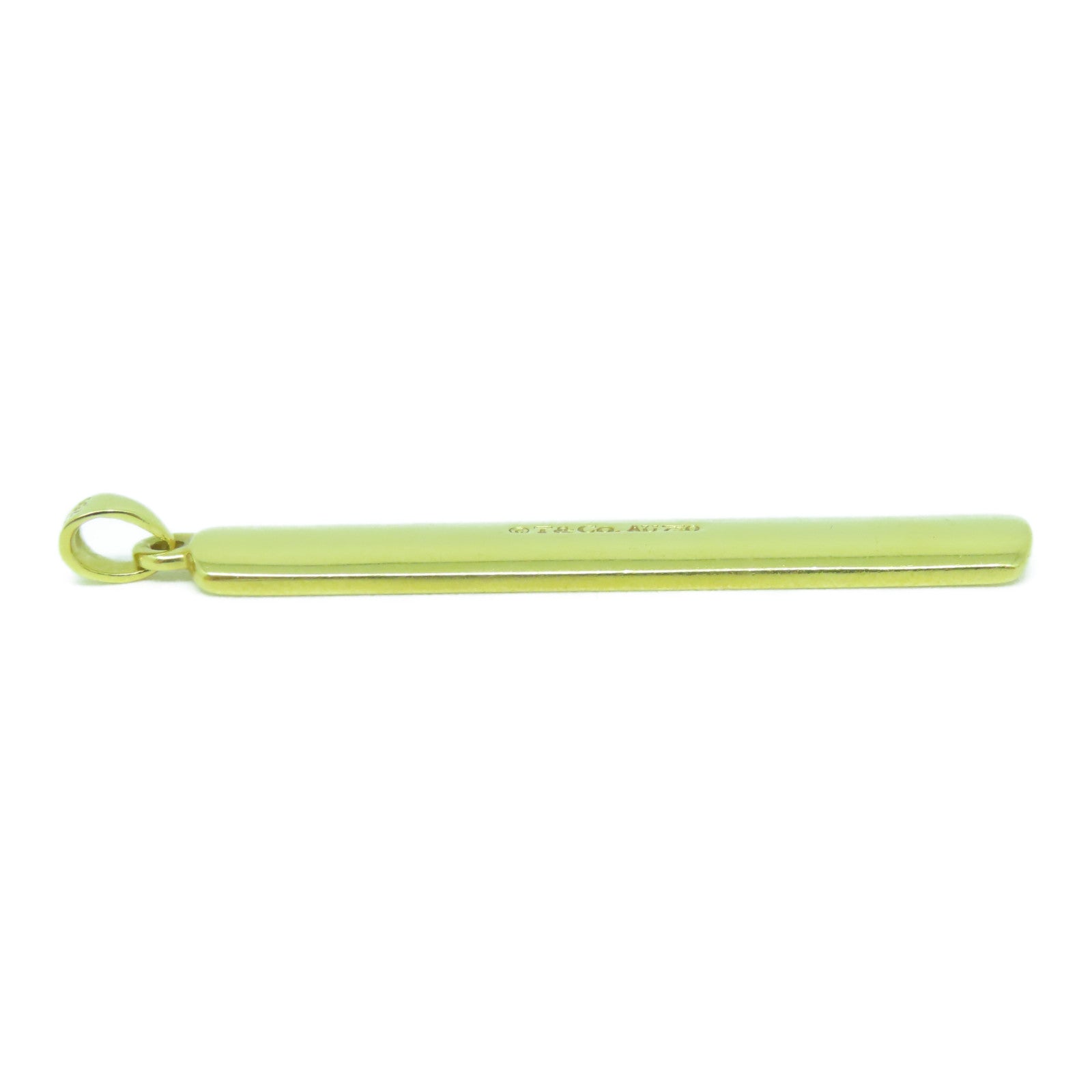 TIFFANY＆CO 18K黃金1837 Bar Top吊墜
