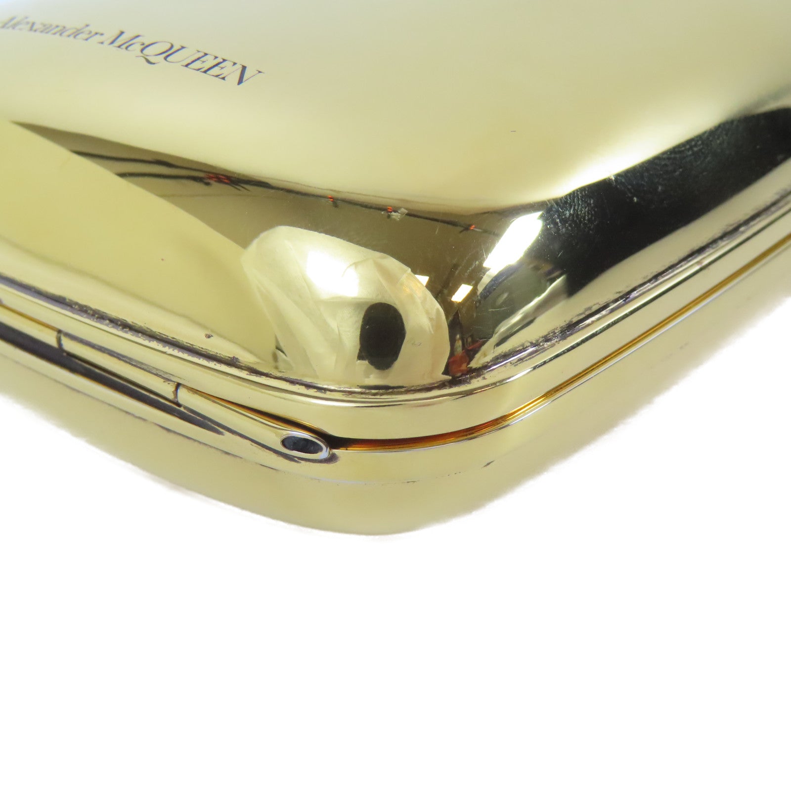 Alexander McQueen 金屬Shoulder Bag金扣肩背袋金色