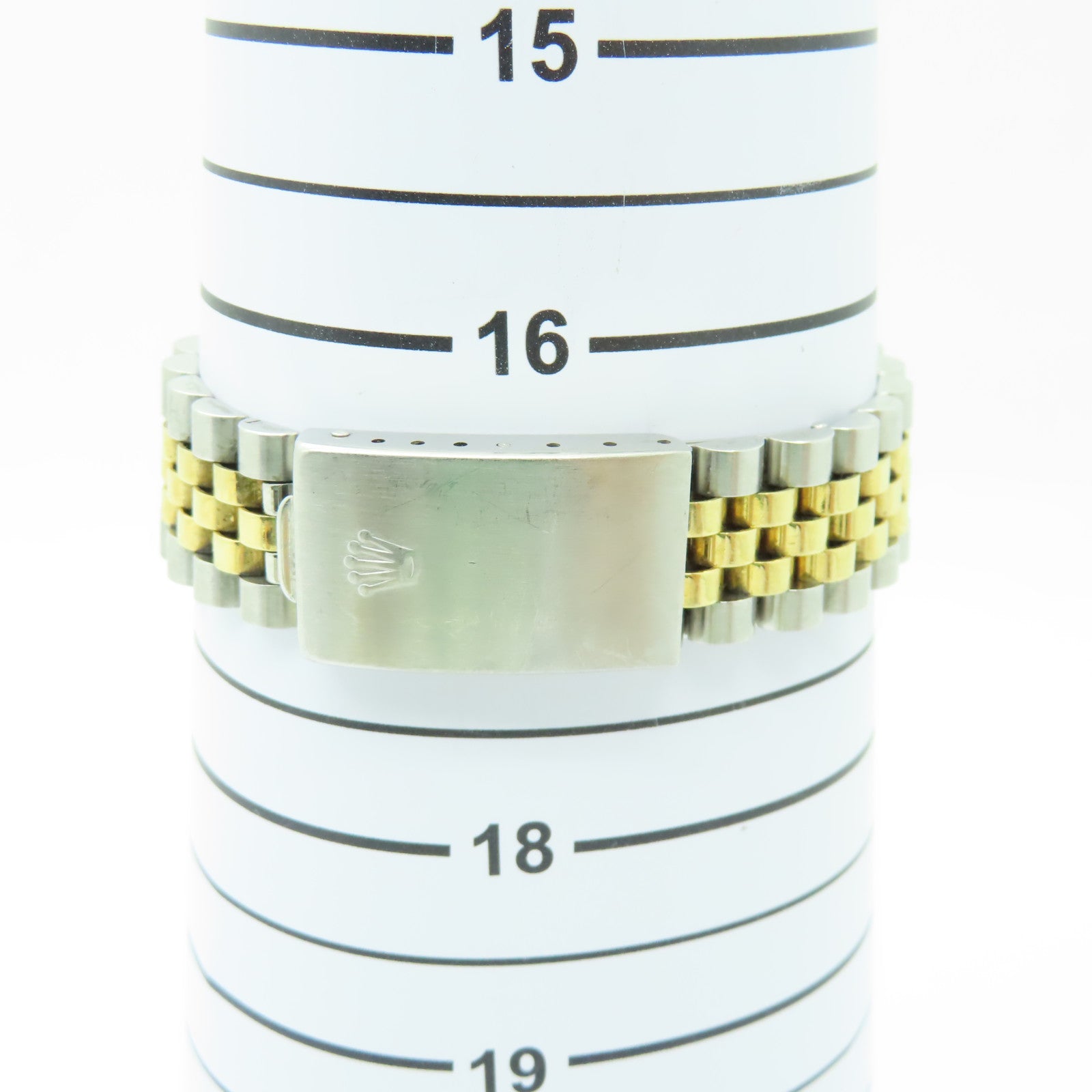 ROLEX Datejust 18K黄金/不鏽鋼鑽石手錶自動機芯黒色
