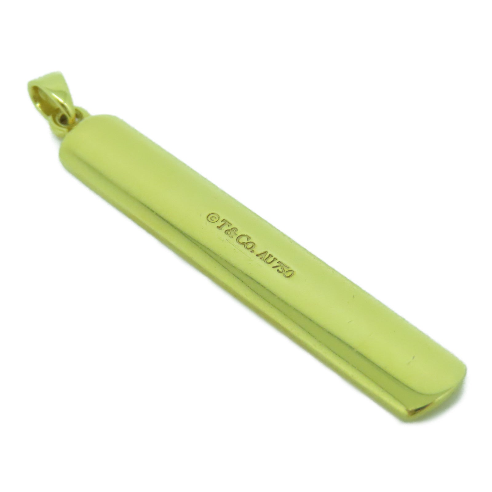 TIFFANY＆CO 18K黃金1837 Bar Top吊墜