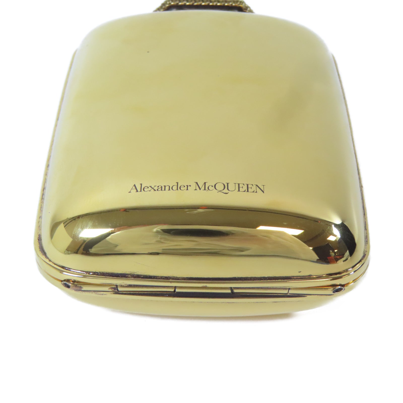 Alexander McQueen 金屬Shoulder Bag金扣肩背袋金色