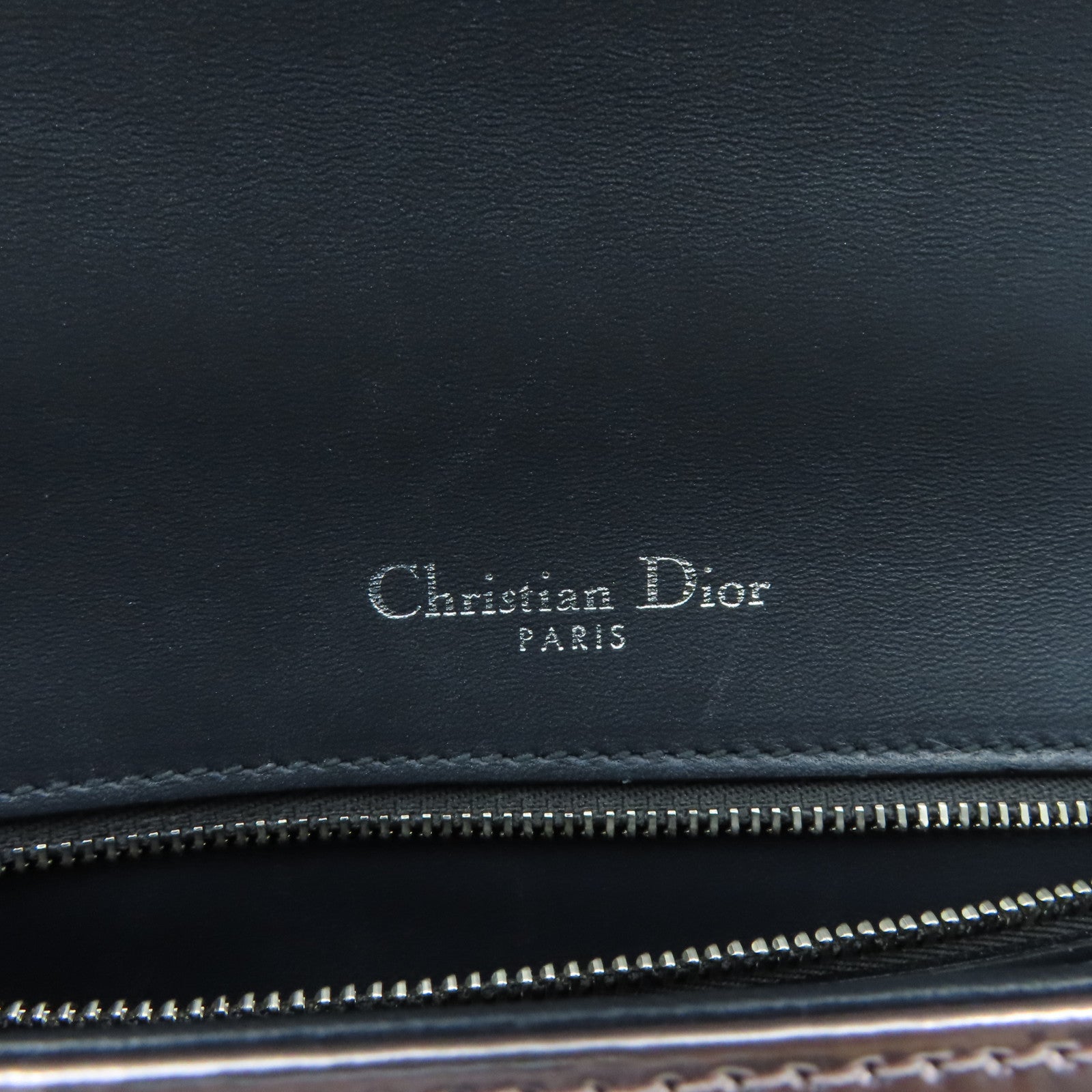 Dior Patent Leather Diorama Silver Buckle Chain Shoulder Bag Pink