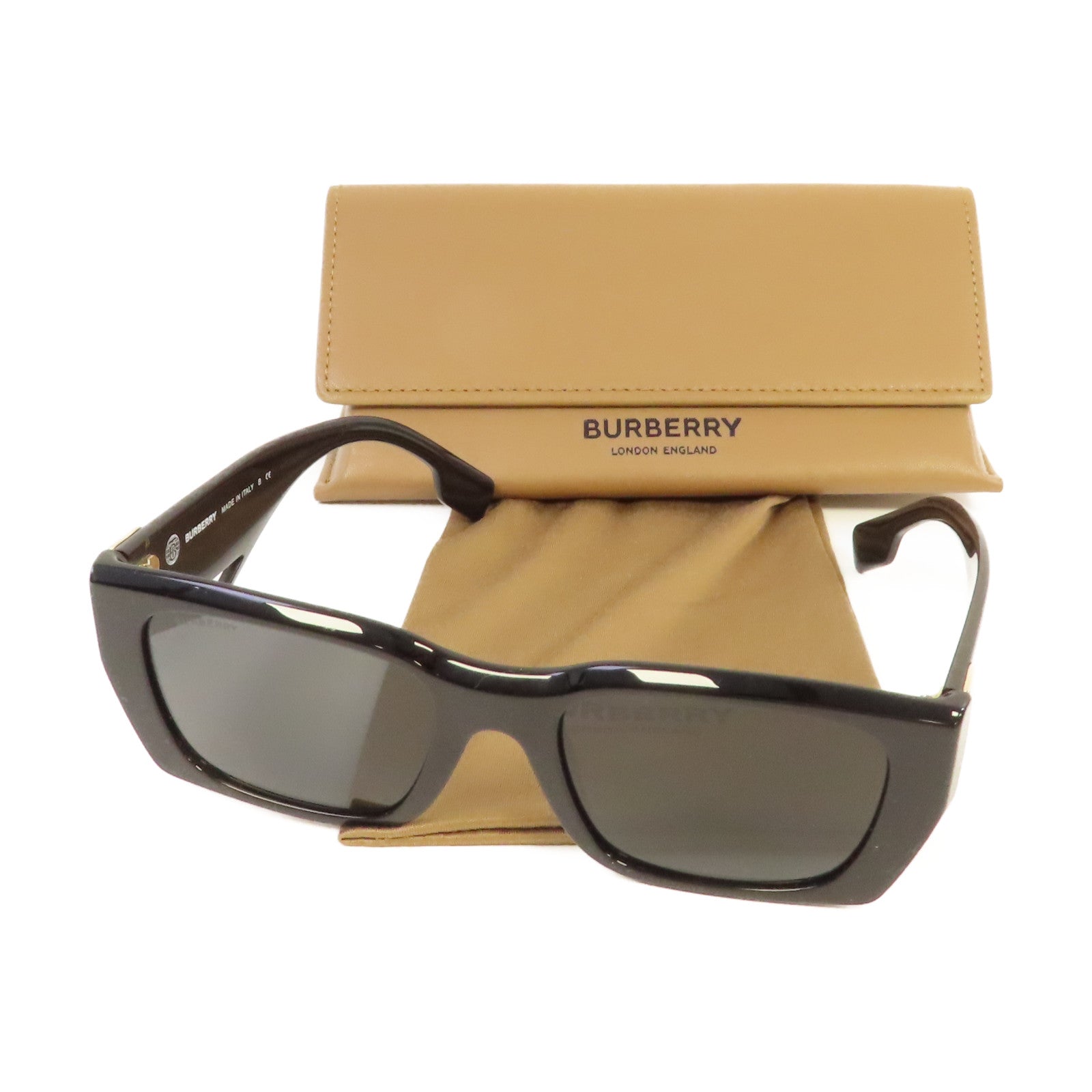 BURBERRY PVC/金屬Sunglasses太陽眼鏡黑色/金色