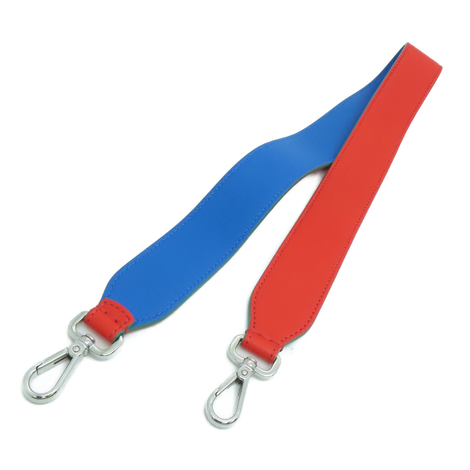 FENDI cowhide leather Shoulder Strap red blue