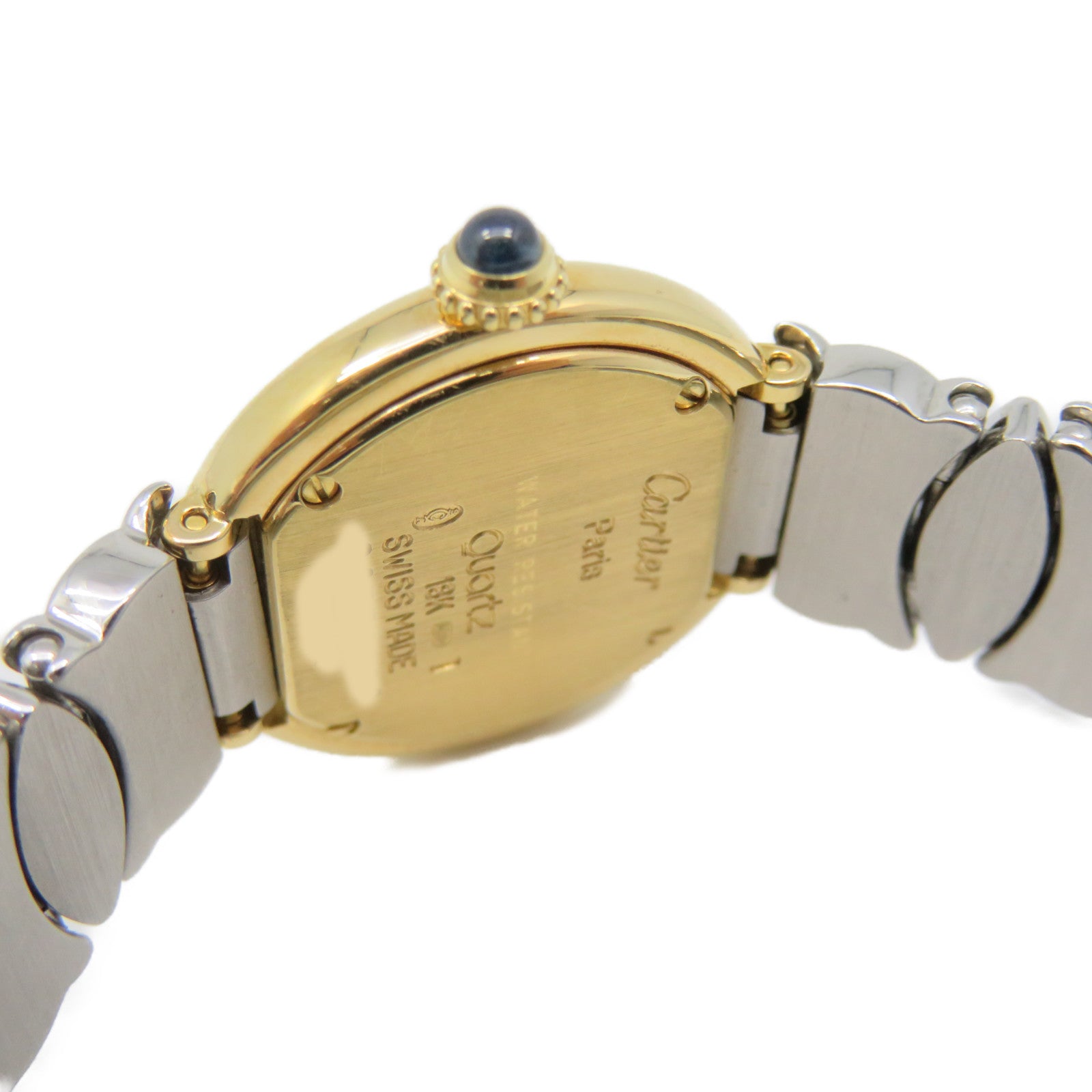 CARTIER 【激减优惠】18K黄金/不锈钢Colisee MM石英机芯手表白色