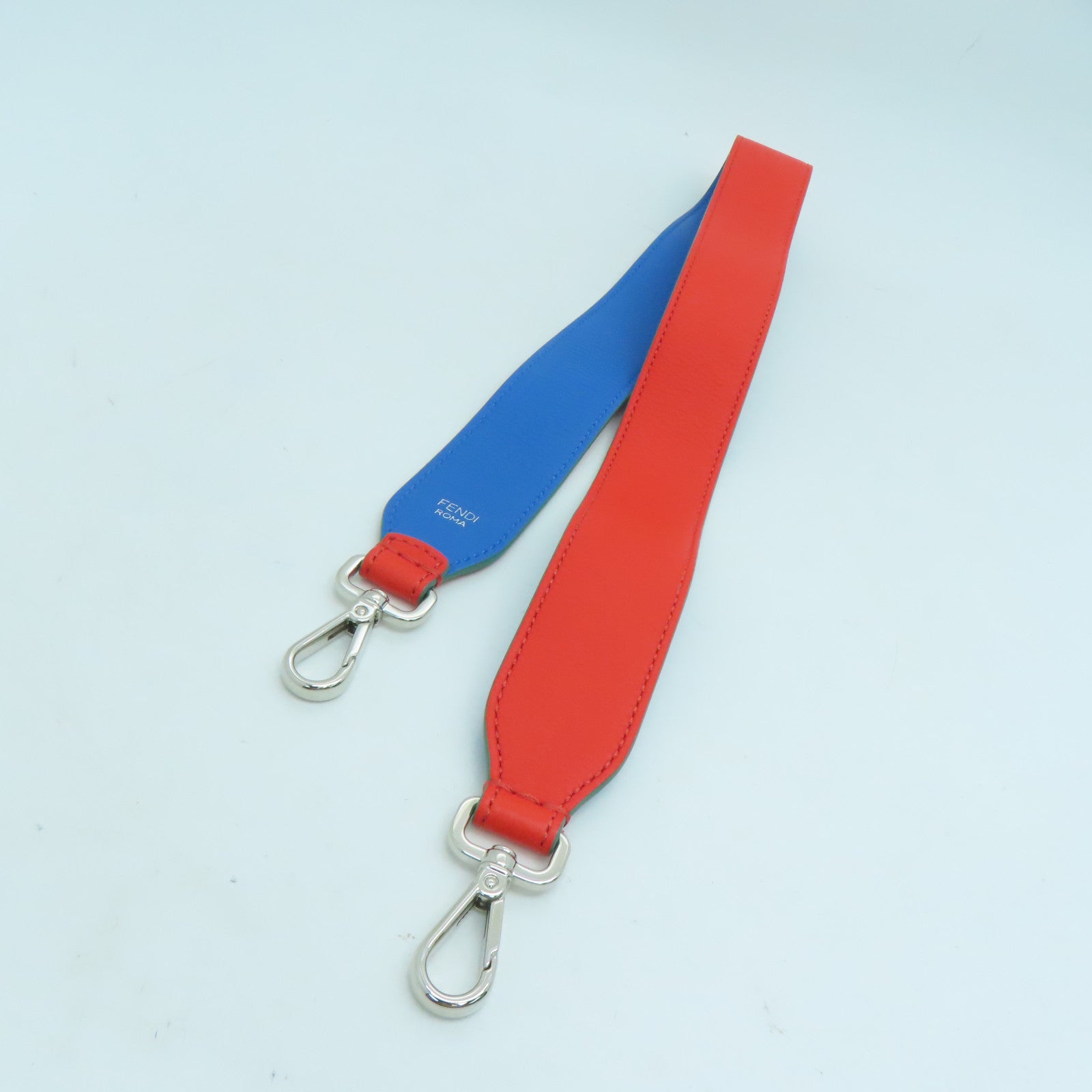 FENDI cowhide leather Shoulder Strap red blue