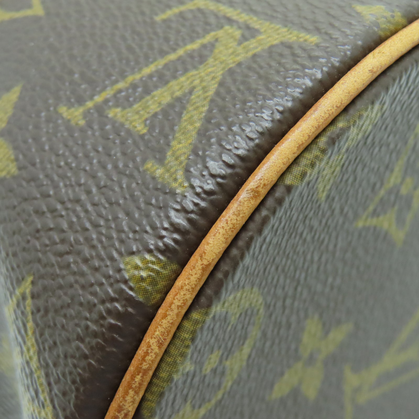 LOUIS VUITTON Monogram Papillon PM金扣肩背袋棕色