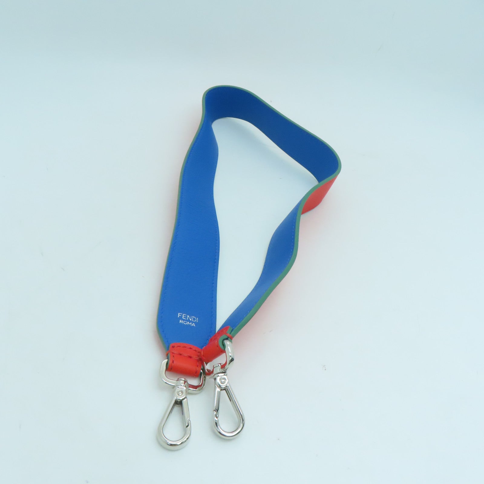 FENDI cowhide leather Shoulder Strap red blue