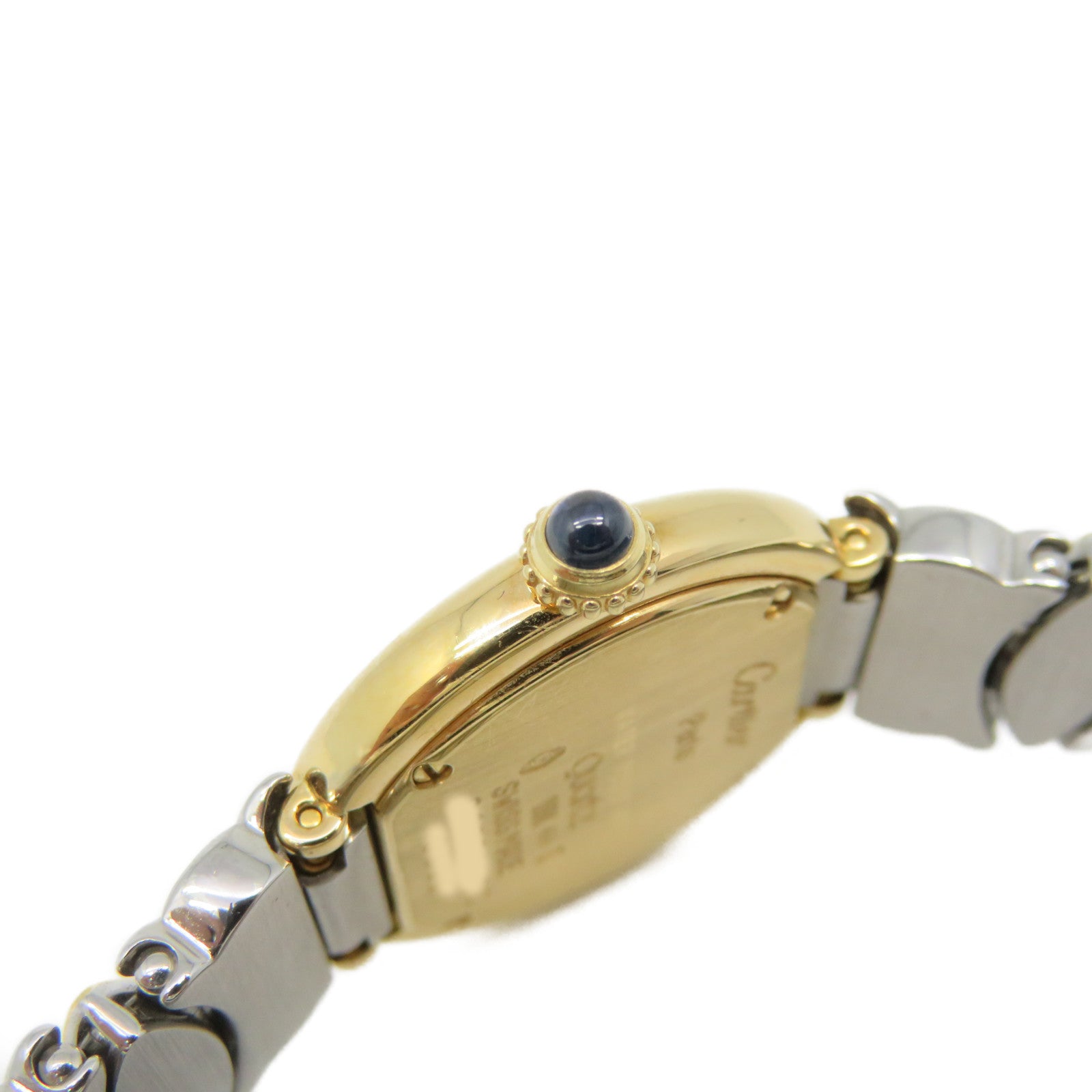 CARTIER 【激减优惠】18K黄金/不锈钢Colisee MM石英机芯手表白色