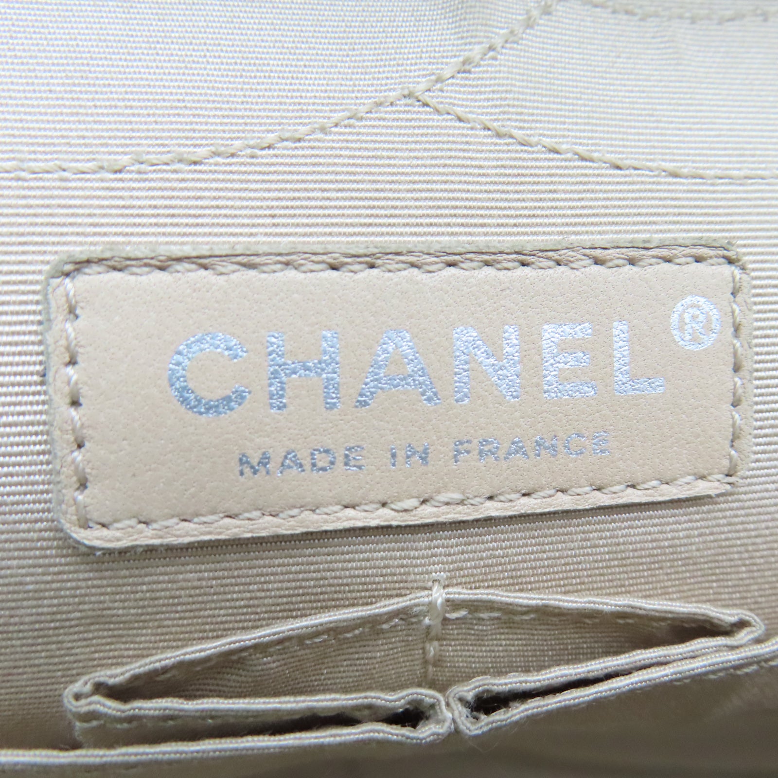 CHANEL 牛皮皮革Shoulder Bag银扣链带肩背袋黑色