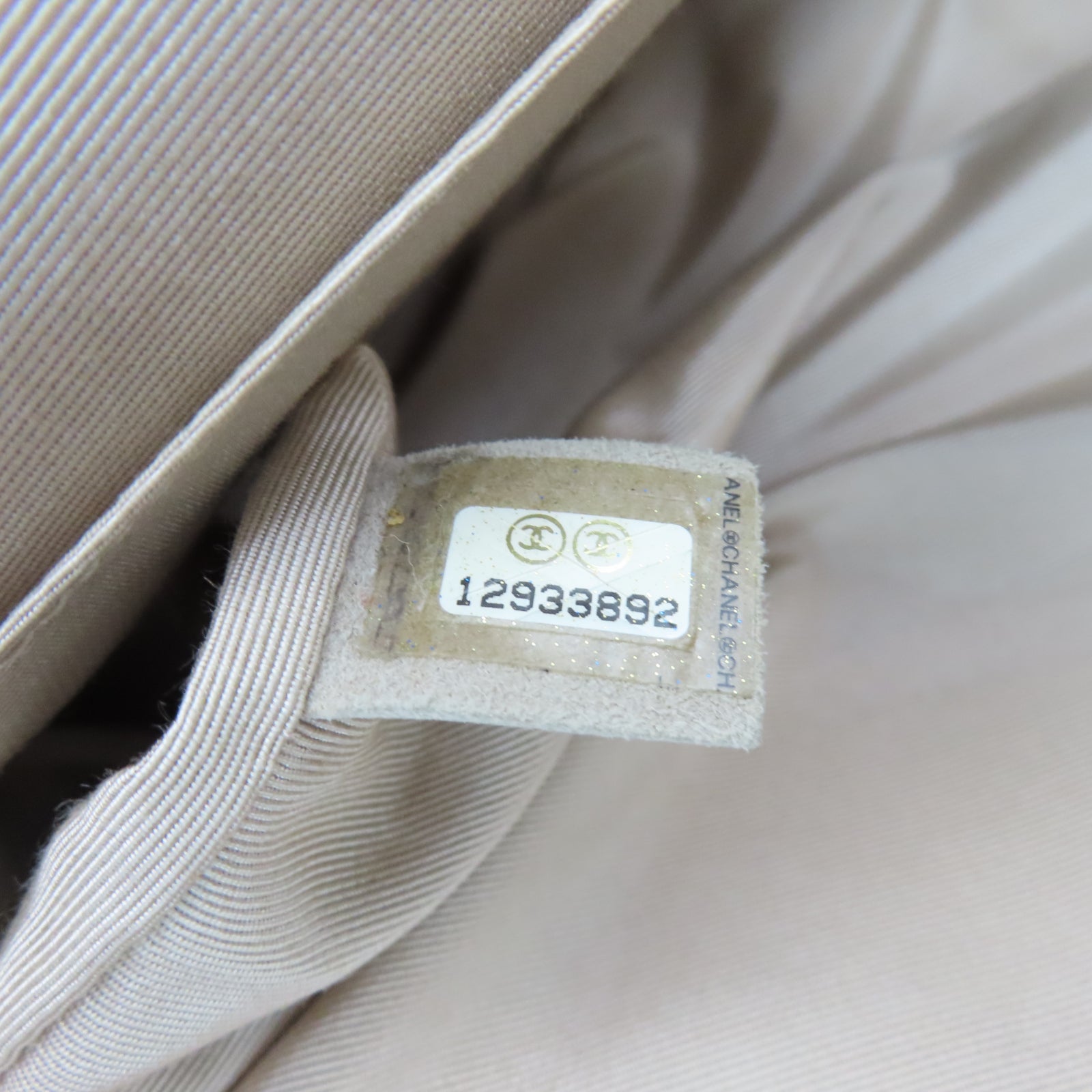 CHANEL 牛皮皮革Shoulder Bag银扣链带肩背袋黑色
