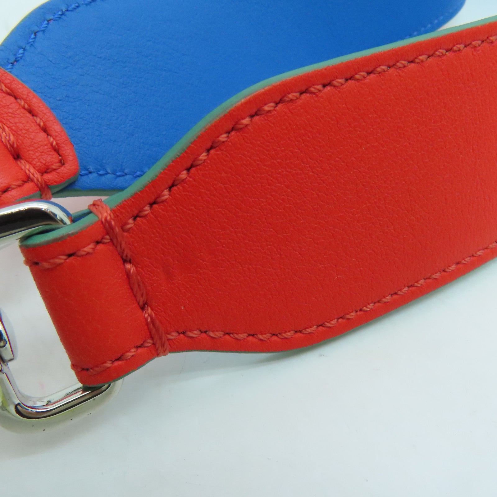 FENDI cowhide leather Shoulder Strap red blue