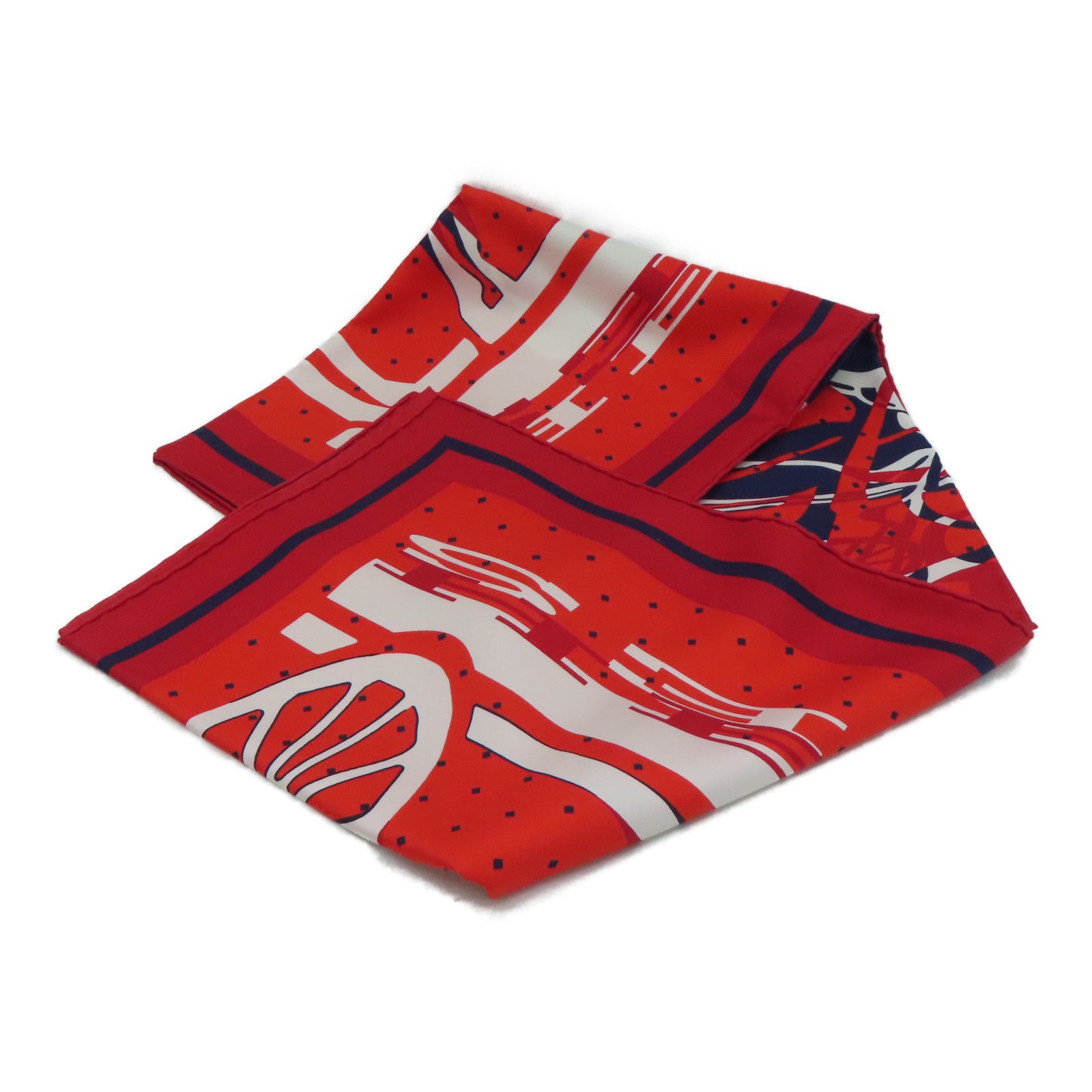 HERMES 【激減優惠】絲質Scarf 90絲巾紅色