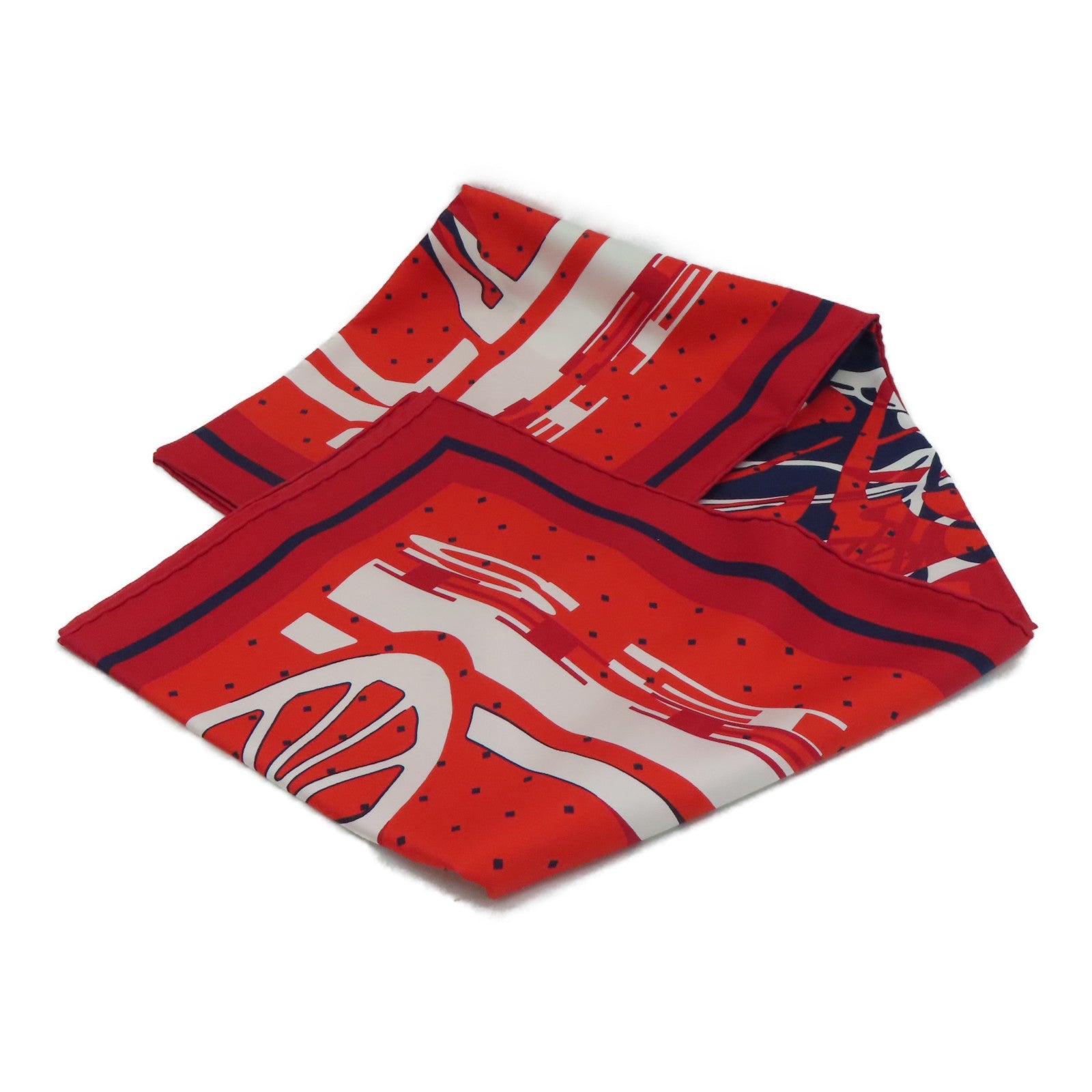 HERMES 【激減優惠】絲質Scarf 90絲巾紅色