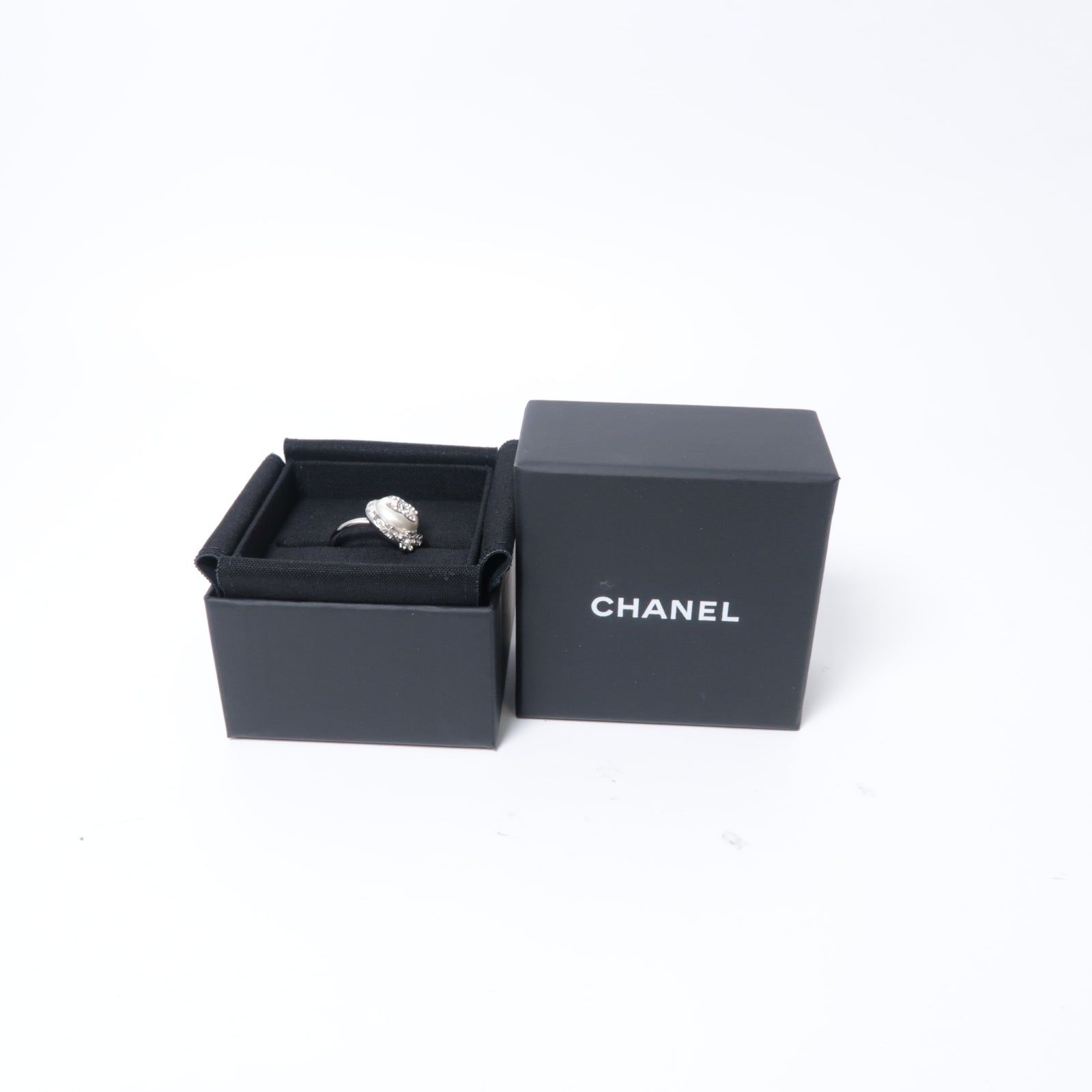 CHANEL PVC/金屬Ring戒指US#6