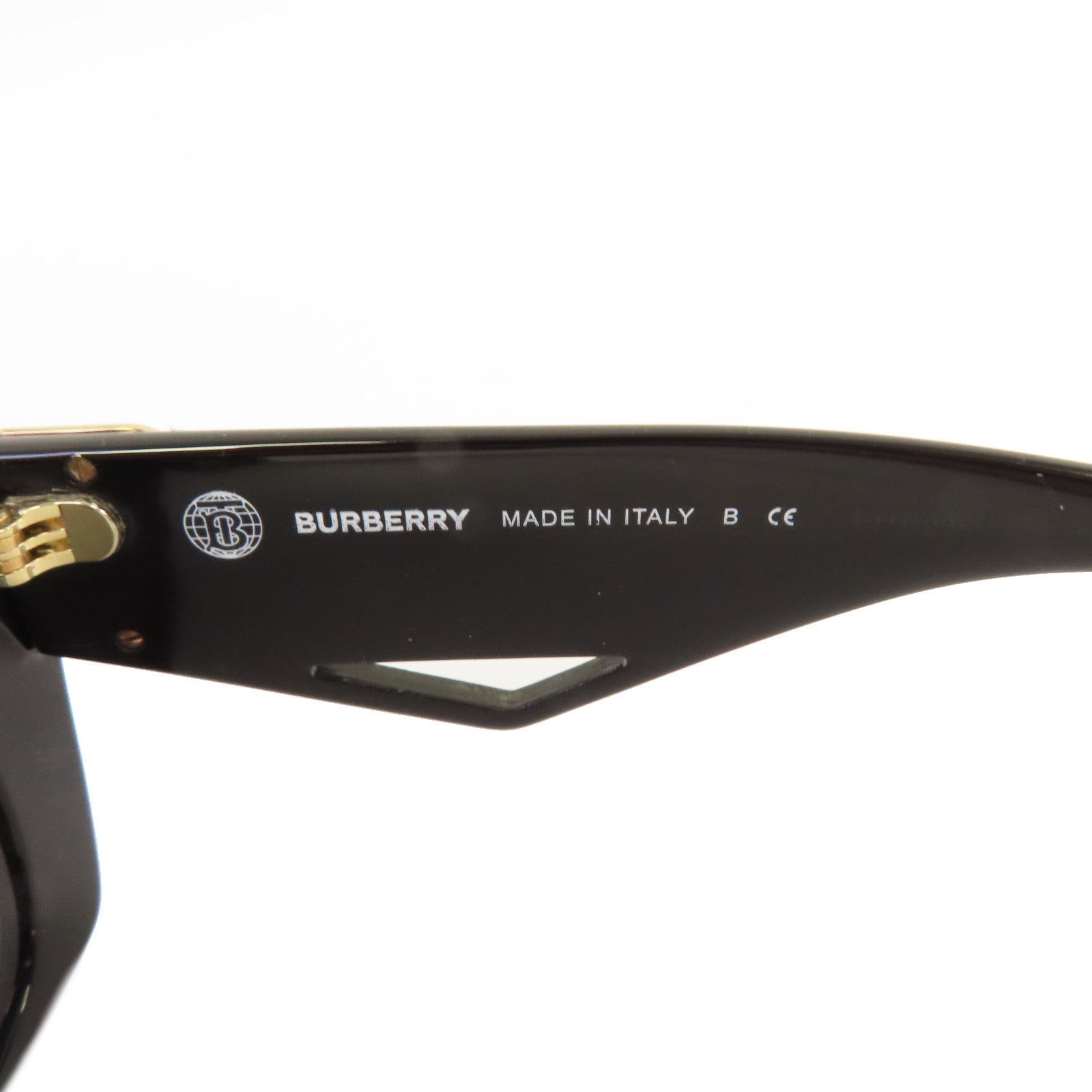BURBERRY PVC/金屬Sunglasses太陽眼鏡黑色/金色