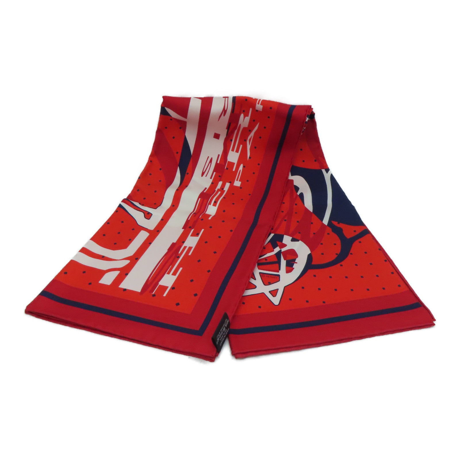 HERMES 【激減優惠】絲質Scarf 90絲巾紅色