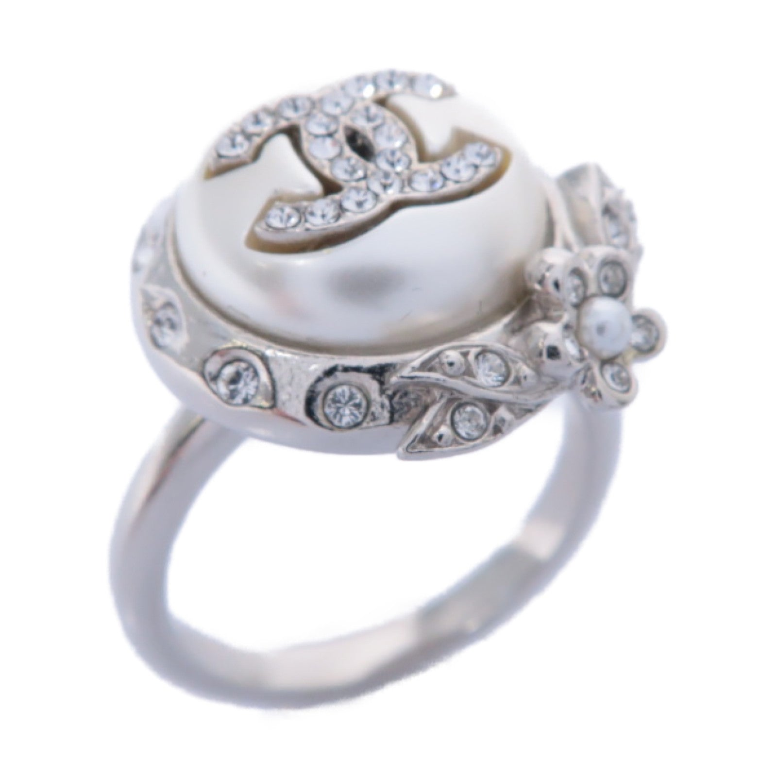 CHANEL PVC/金屬Ring戒指US#6