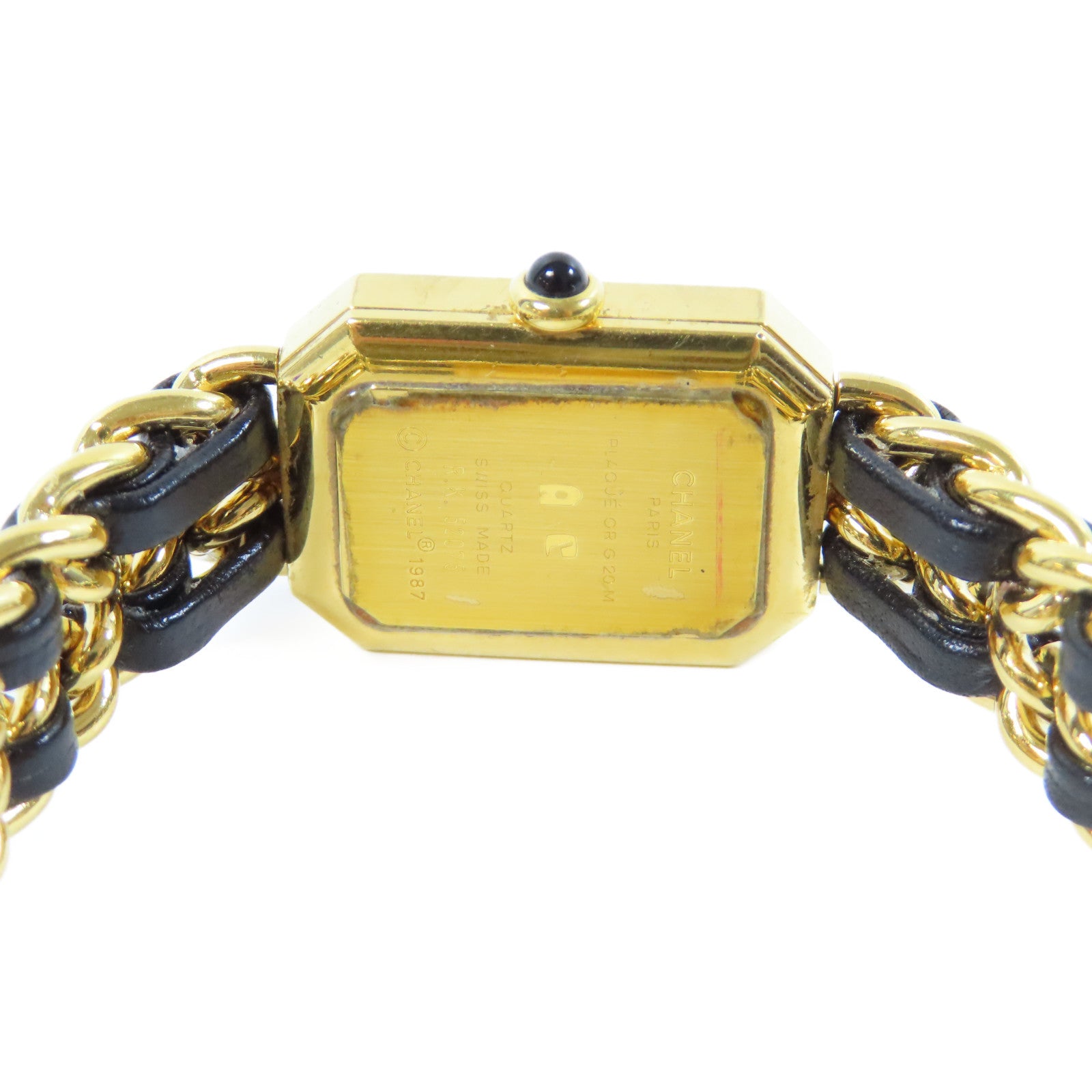CHANEL Premiere M鍍金手錶石英機芯黑色