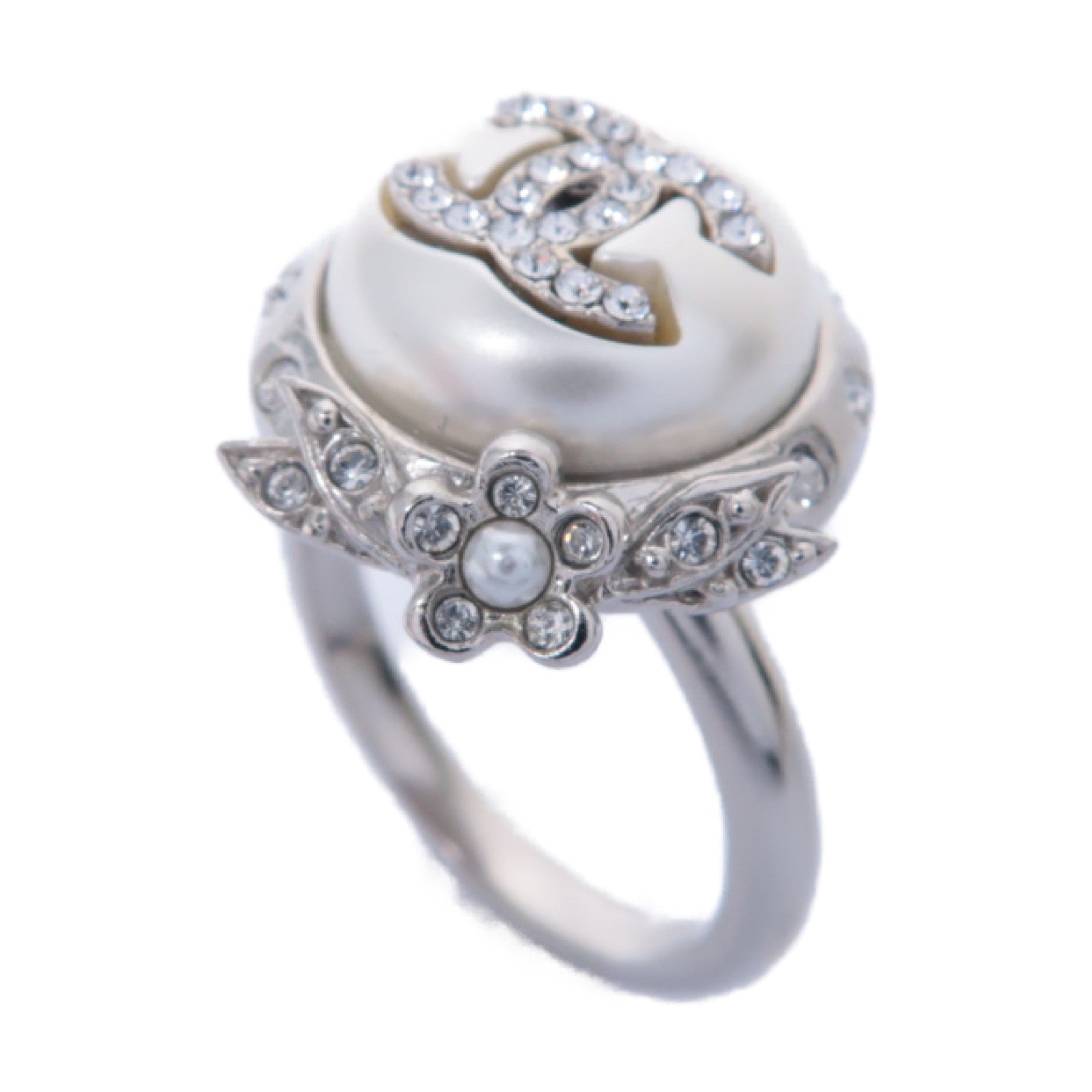 CHANEL PVC/金屬Ring戒指US#6