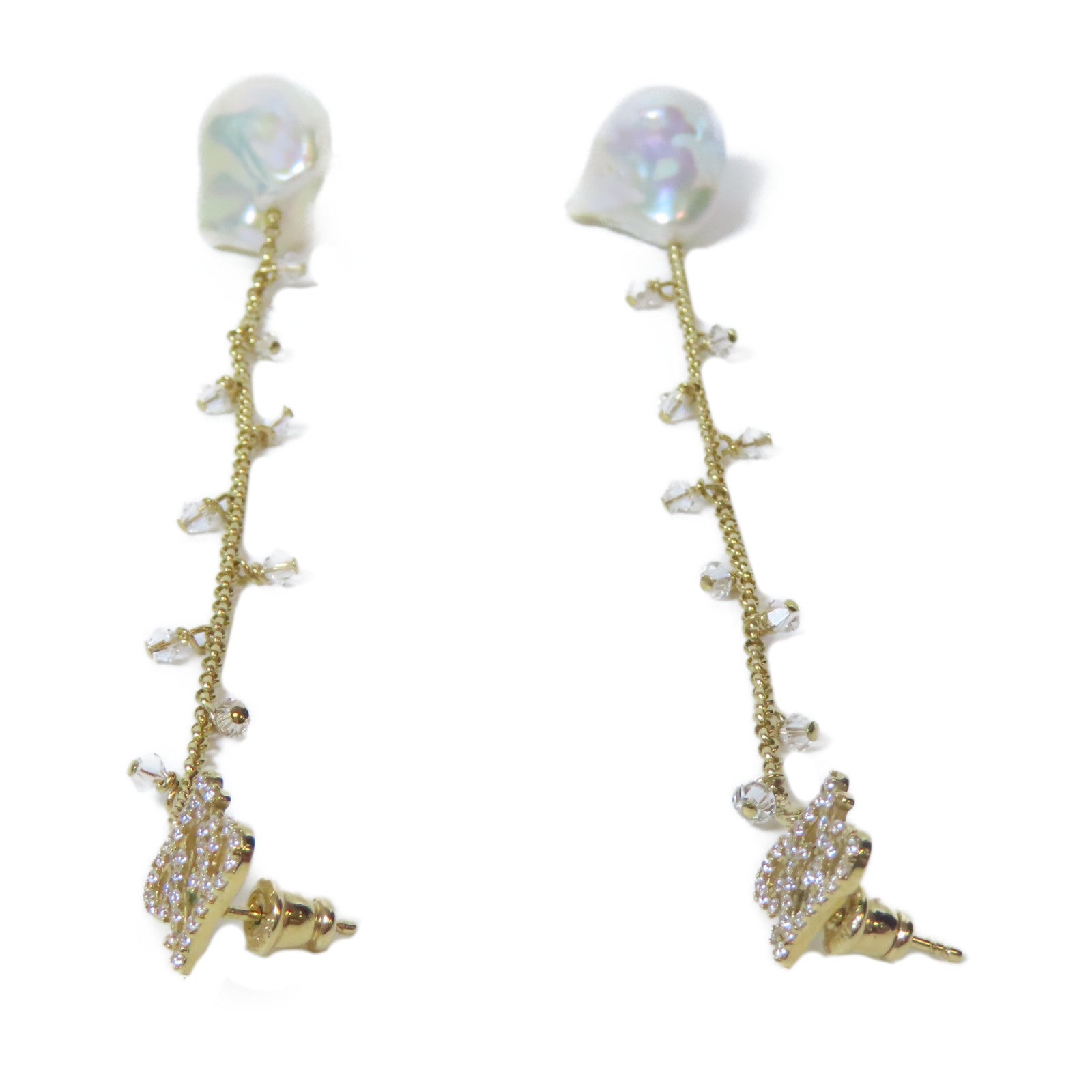 FENDI 金屬Earrings耳環金色